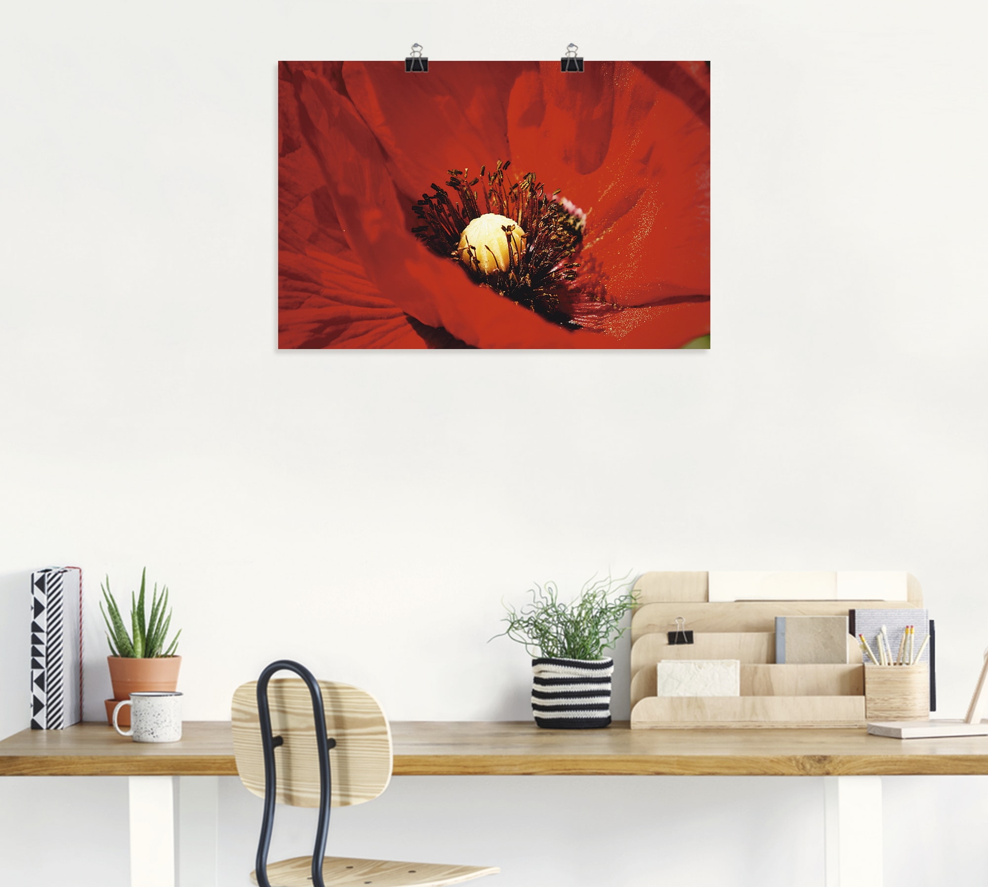 Artland Wandbild »Roter Mohn« Blumen 1 Stk. tlg. als Poster in verschied. Grössen