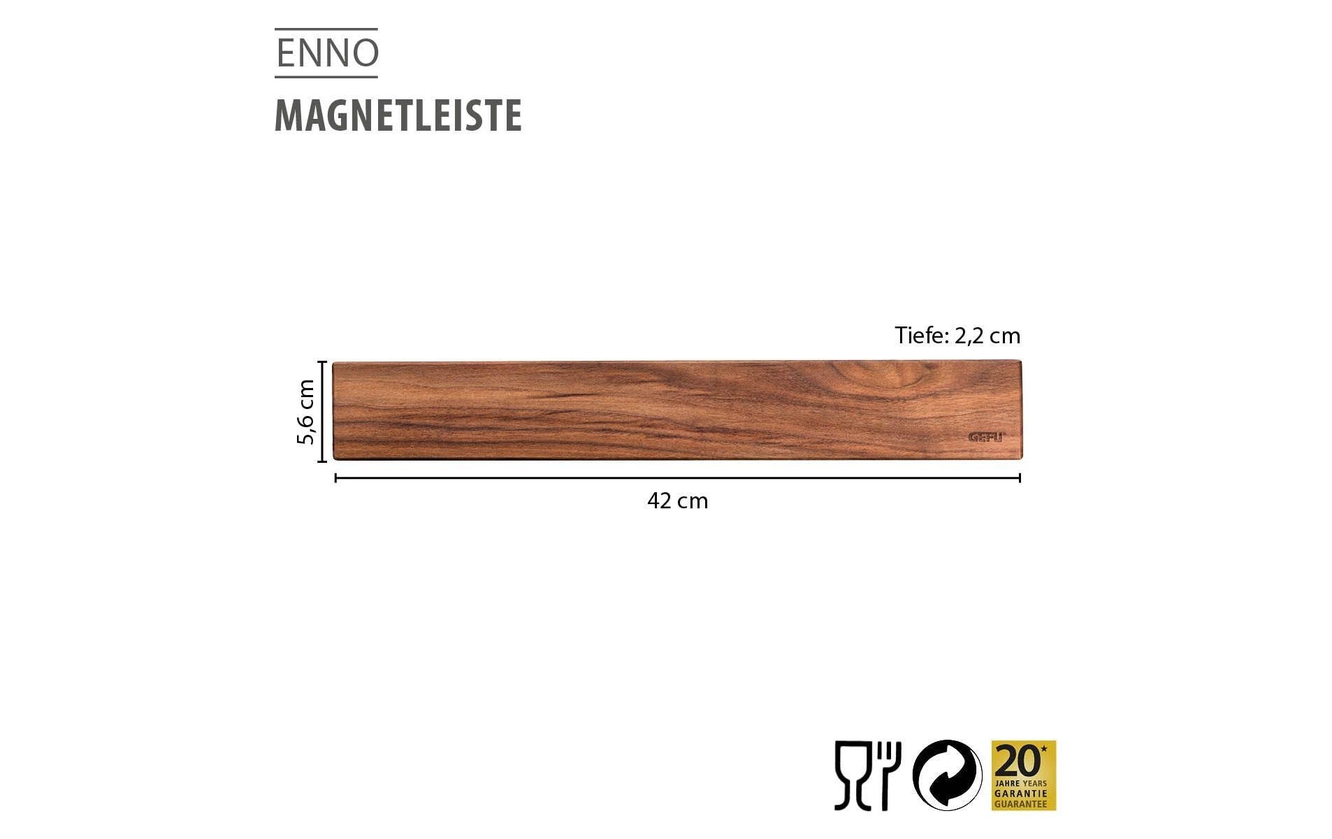 GEFU Magnet-Messerblock »GEFU Magnetschiene Enno 42 cm, Braun«