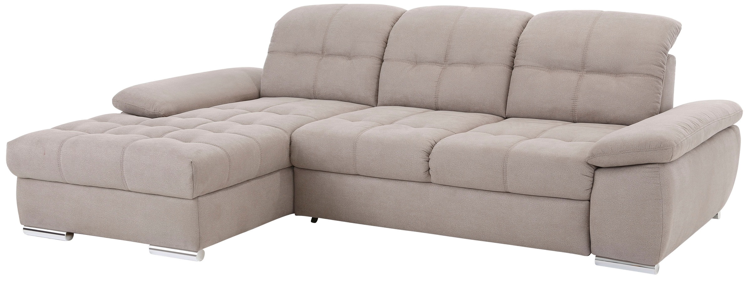 Image of DELAVITA Ecksofa »Lotus Luxus«, mit Recamierenabschluss in vielen Varianten, incl. 3x Sitztiefenverstellung mit besonders hohem Sitzkomfort, belastbar bis ca. 140kg bei Ackermann Versand Schweiz