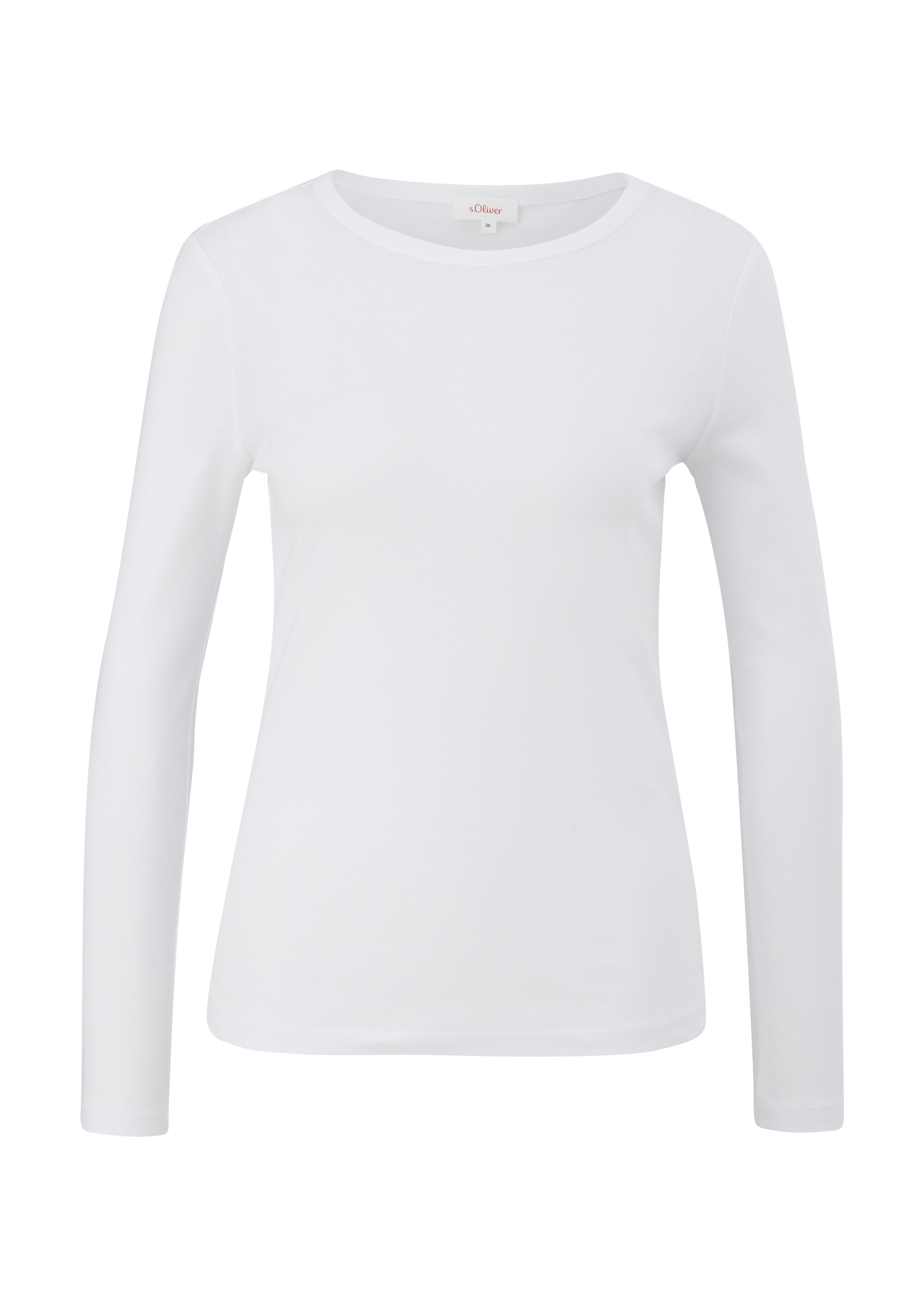 s.Oliver Langarmshirt, mit U-Boot-Ausschnitt