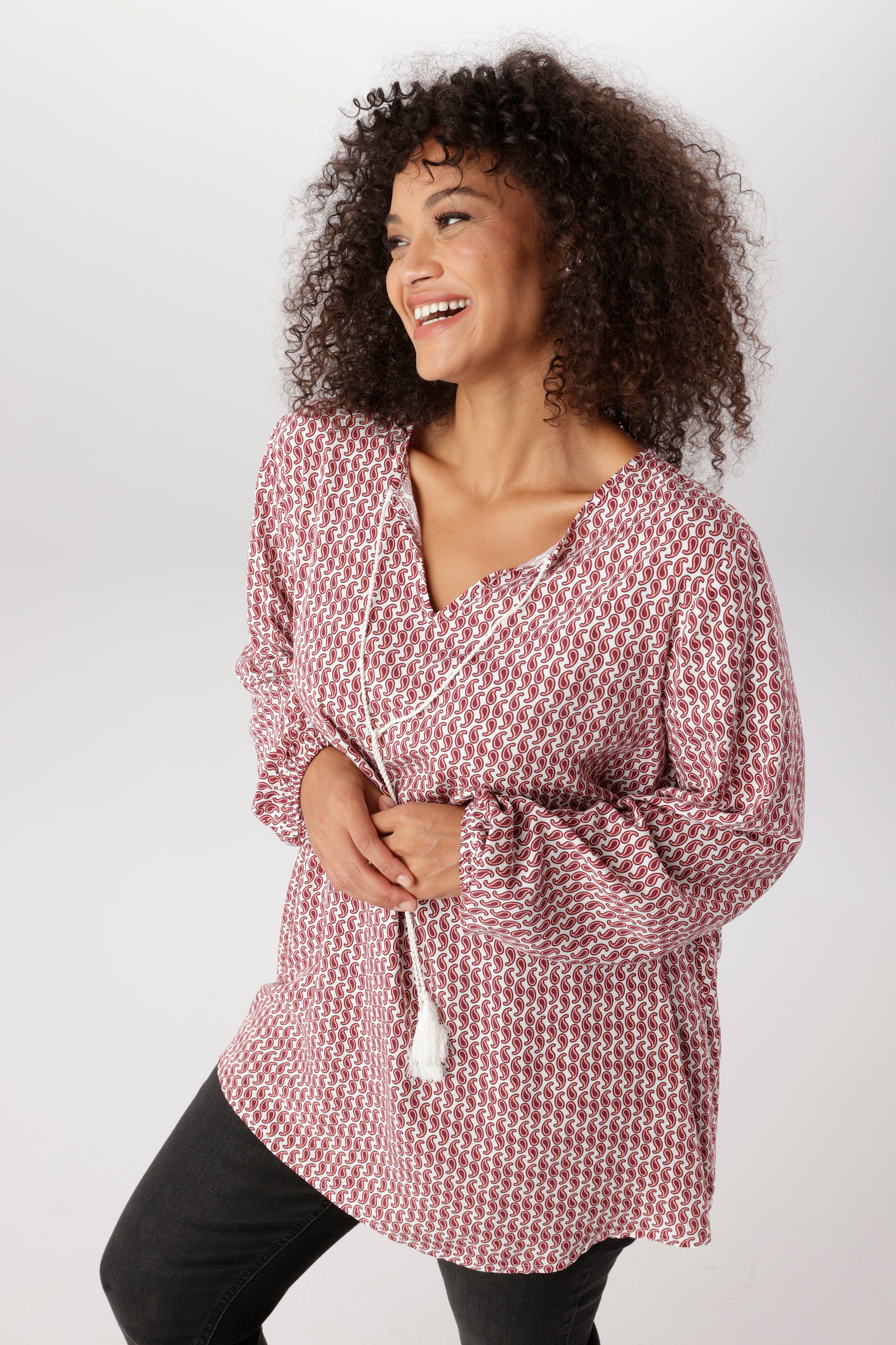 Image of Aniston PLUS Schlupfbluse in Paisleydessin - NEUE KOLLEKTION