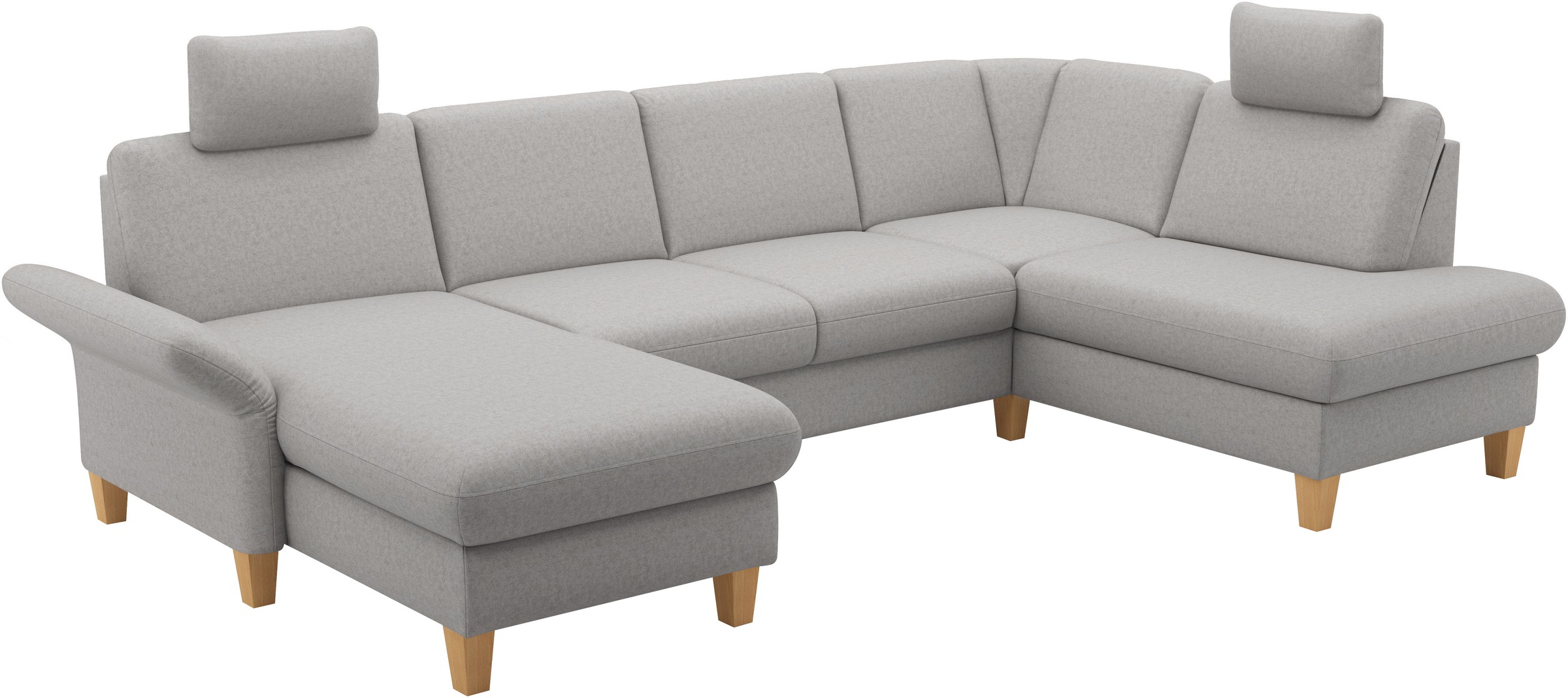 Home affaire Paysage de salon »Rochelle, U-Form« optional mit Armteilverstellung, mit Bettfunktion & Bettkasten