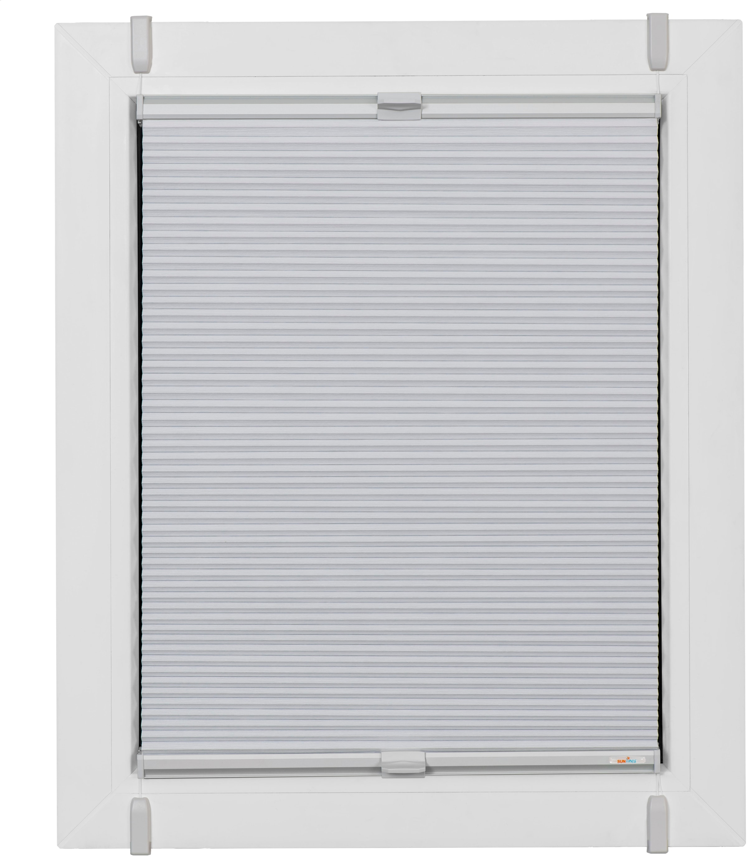 Image of sunlines Wabenplissee »One Size Style Honeycomb VD«, verdunkelnd, ohne Bohren, verspannt, Zubehörfarbe grau, zum Klemmen bei Ackermann Versand Schweiz