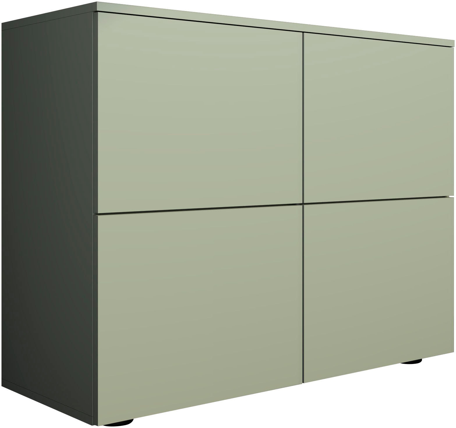 Image of borchardt Möbel Kommode "Rova, Sideboard mit 4 Türen" Breite 93 cm, 4-türig, Kommode mit viel Stauraum, salbeifarben