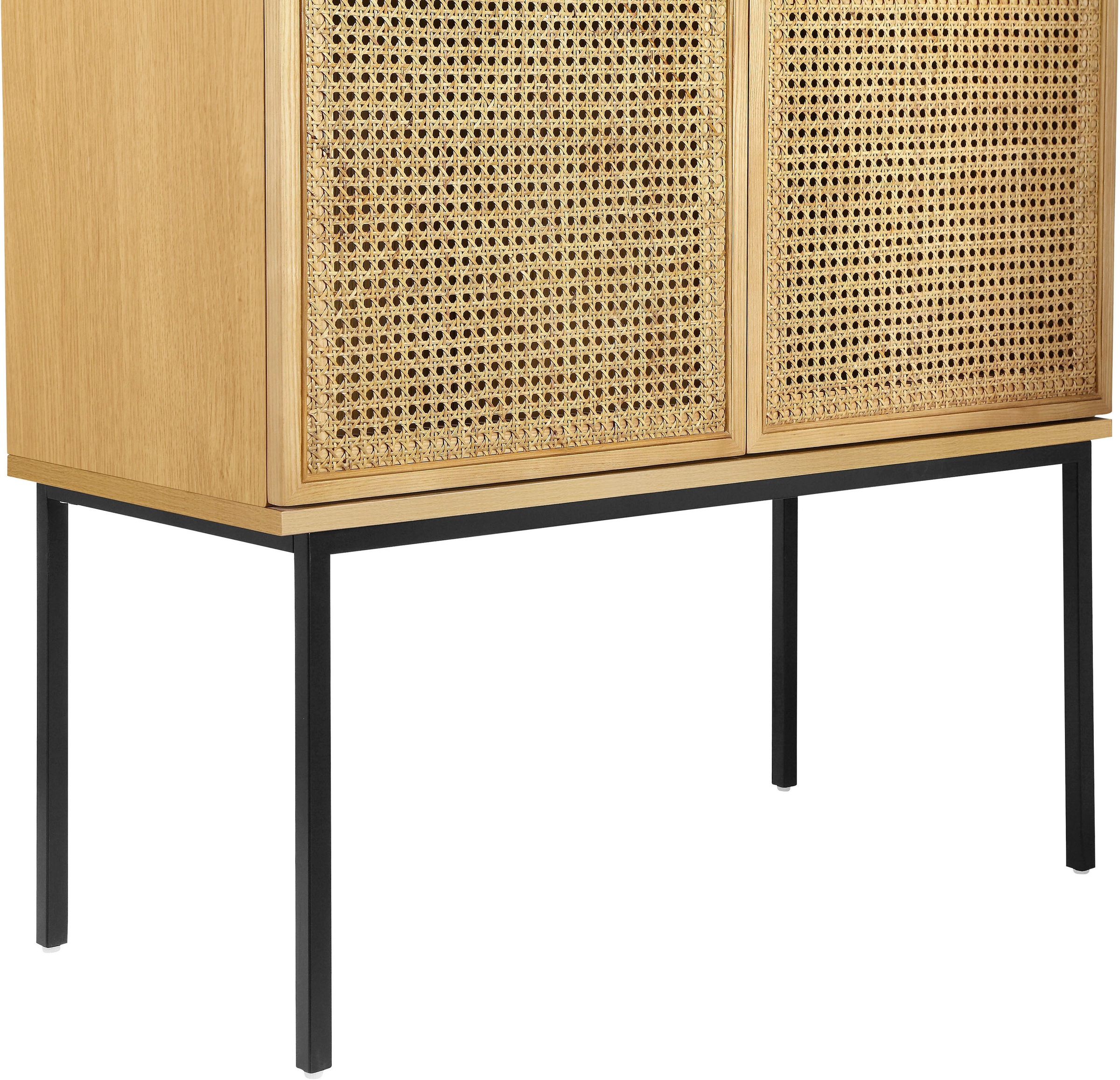 INOSIGN Buffet haut »Keylea« Eschenholz-Details, robustem Metallgestell, FSC-zertifiziertem Holz