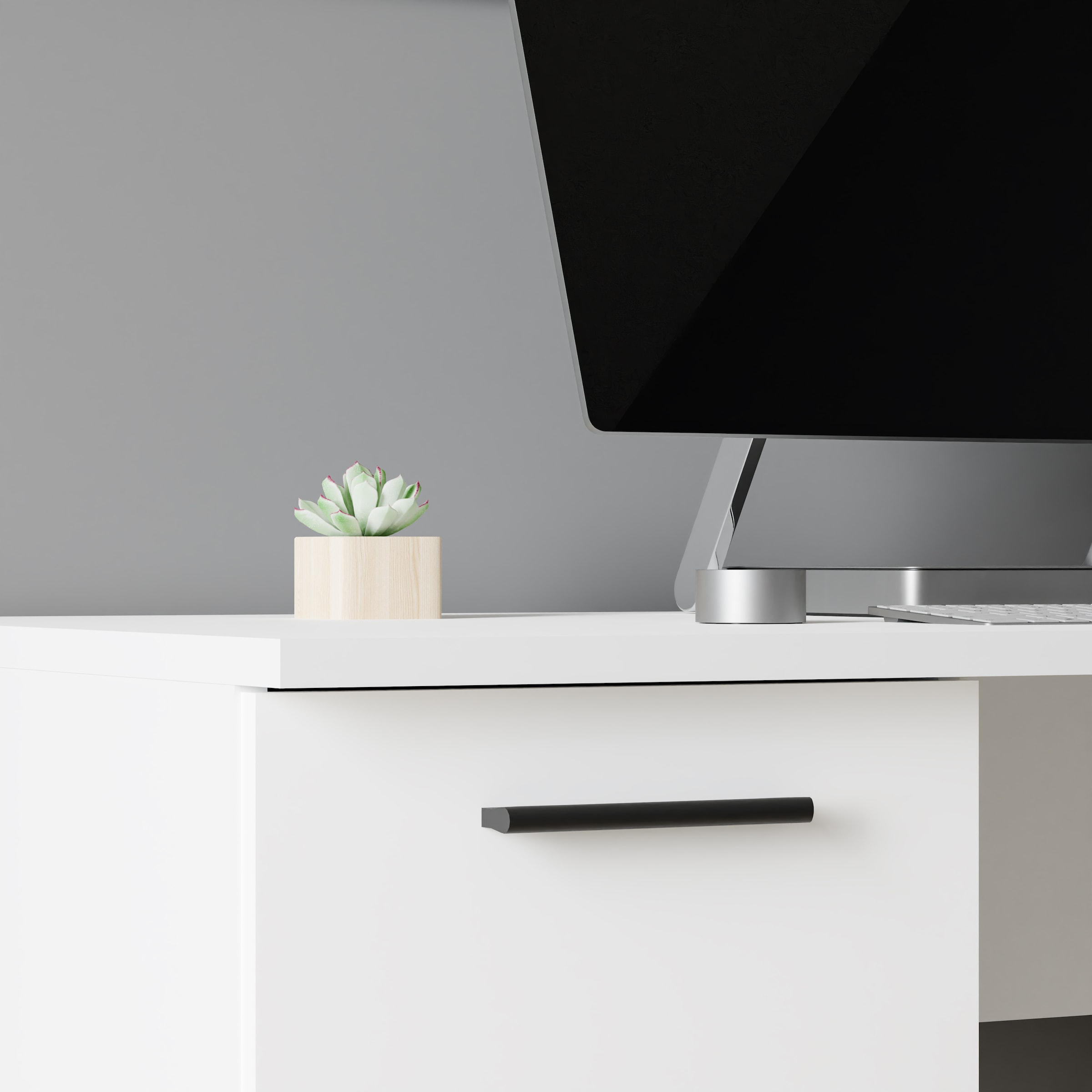 FORTE Schreibtisch »Neuss« mit 3 Schubladen & 1 Tür, funktional, Breite 138 cm