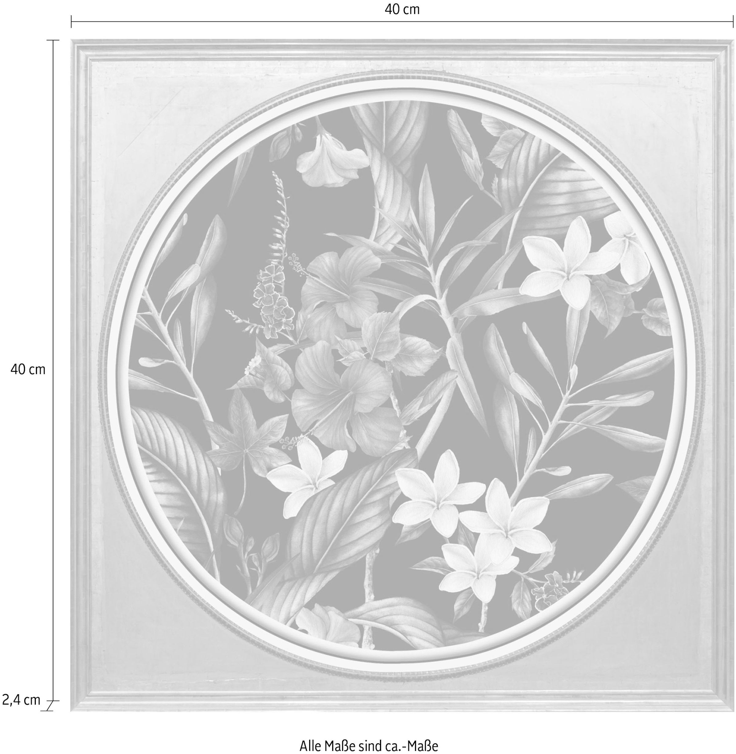 queence Acrylglasbild »Blumen«, Blumen-Blumenbilder-Kunst-Pflanzen-Pflanzenbilder-Gemälde, Fine Art-Print in Galeriequalität