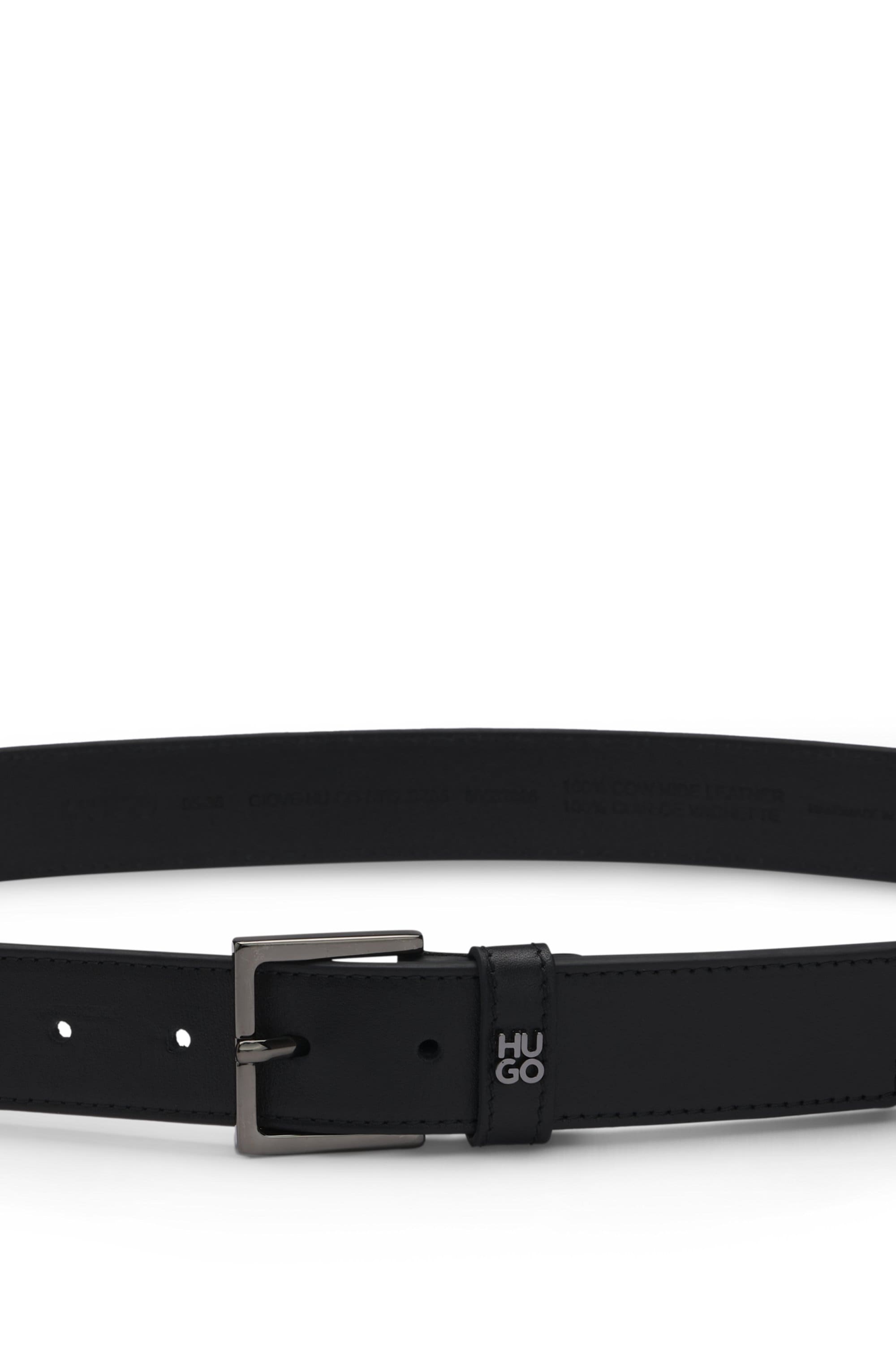 HUGO Ceinture en cuir »Giove HU-GO-StG Sz35« mit Logo auf der Schlaufe