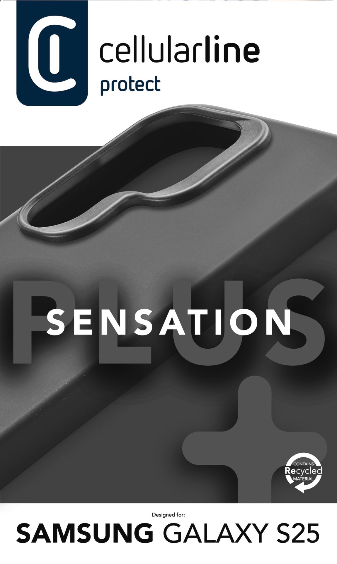 Cellularline Handyhülle »Sensation Case für Samsung Galaxy S25«, Backcover, Schutzhülle, Handyschutzhülle, Case, Schutzcase, stossfest