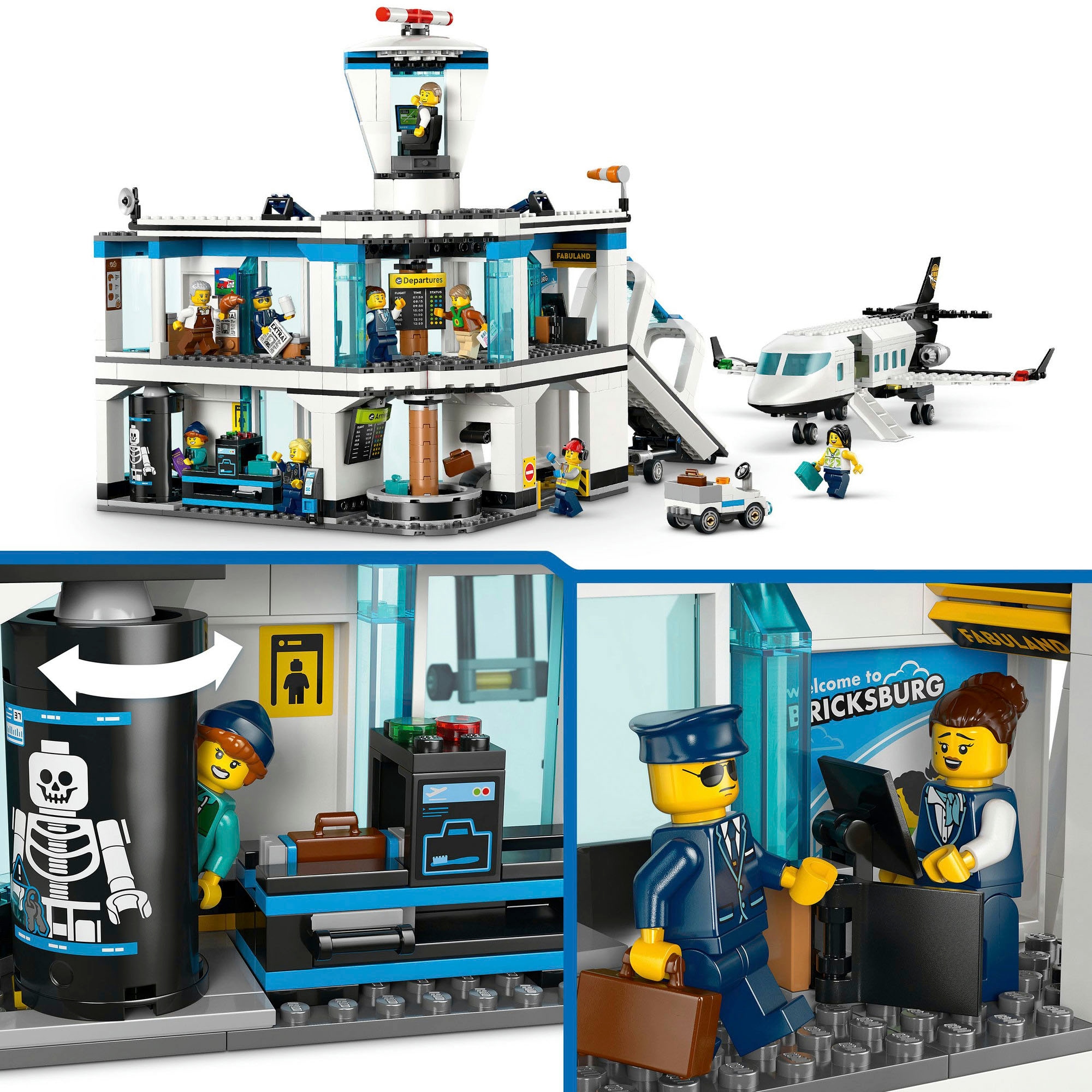 LEGO® Pions de construction »Flughafen mit Flugzeug (60502), LEGO City« Made in Europe