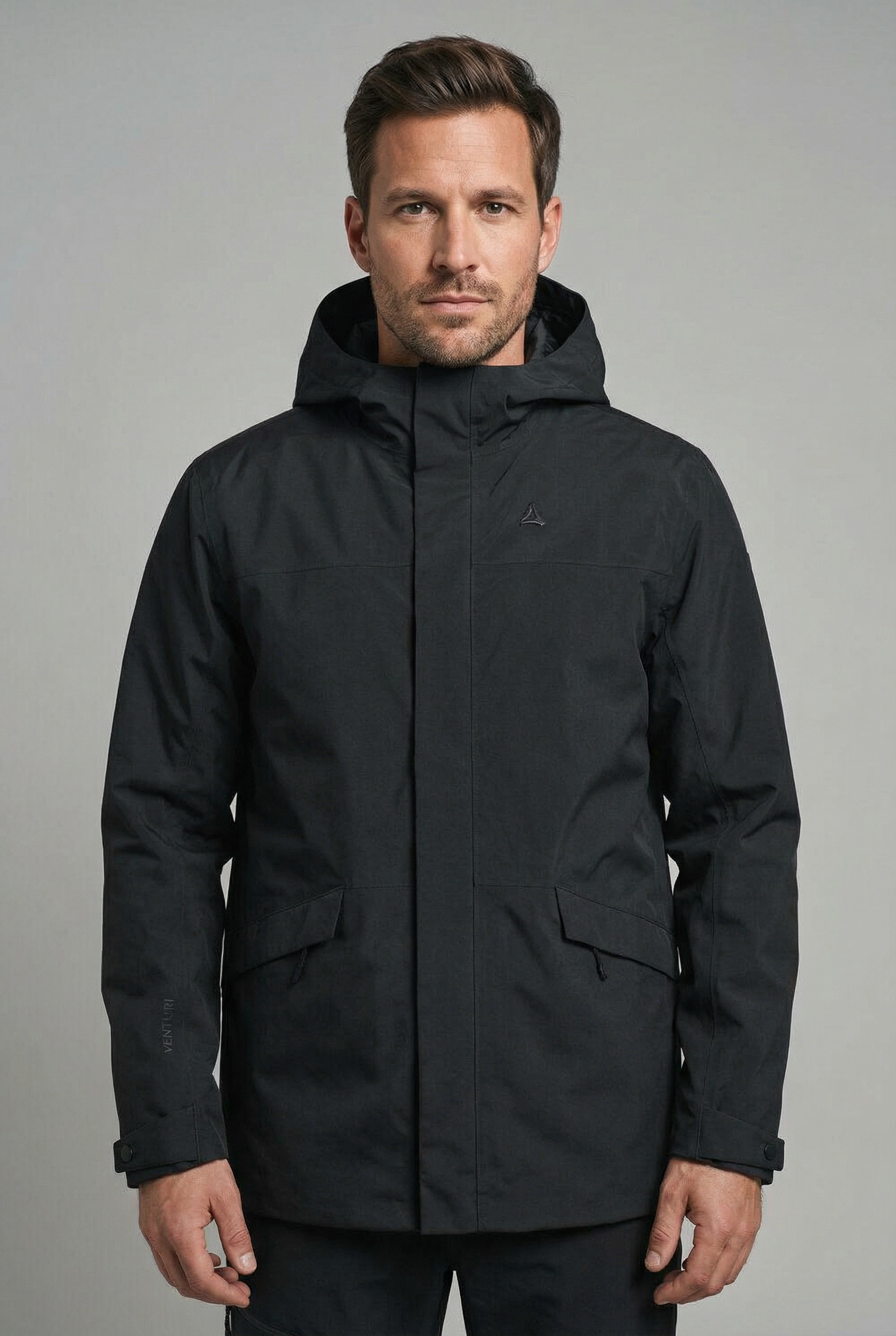 Image of Schöffel Regenjacke "CIRC Jacket Style Smue MEN" mit Kapuze sportlicher Stil, mit VENTURI Membrane, wasserdicht, atmungsaktiv