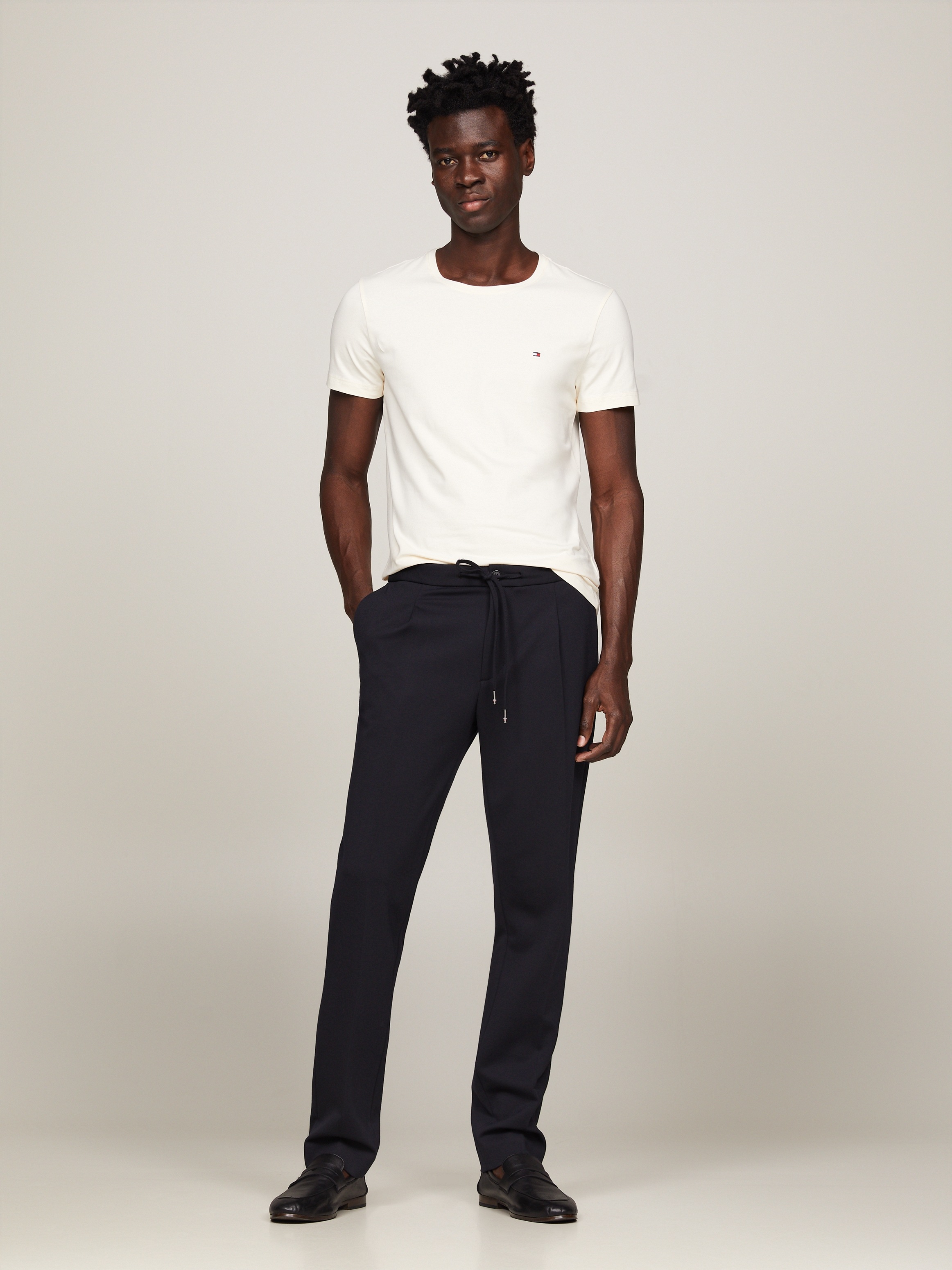 Tommy Hilfiger T-Shirt »STRETCH SLIM FIT TEE«, mit Rundhalsausschnitt