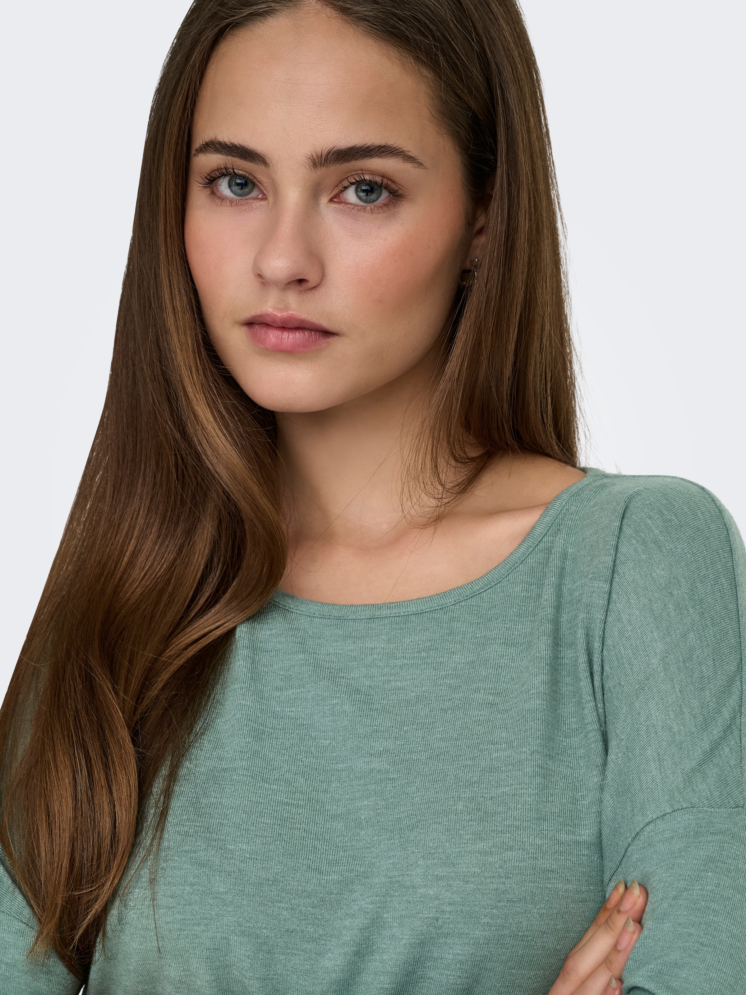 ONLY 3/4-Arm-Shirt »ONLGLAMOUR 3/4 TOP JRS NOOS« in lässiger Oversize-Form