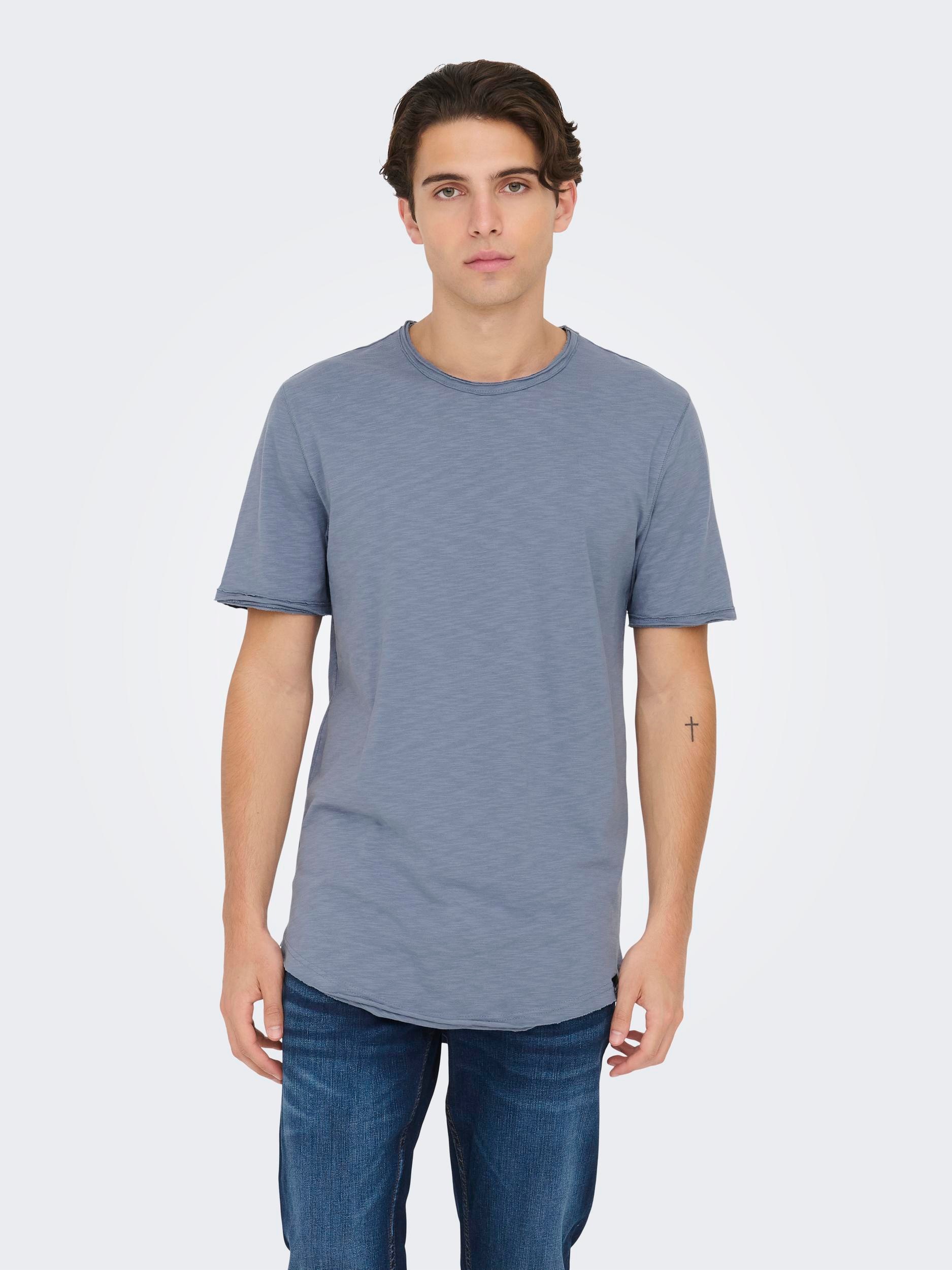 ONLY & SONS Rundhalsshirt »ONSBENNE LONGY SS TEE NF 7822 NOOS«