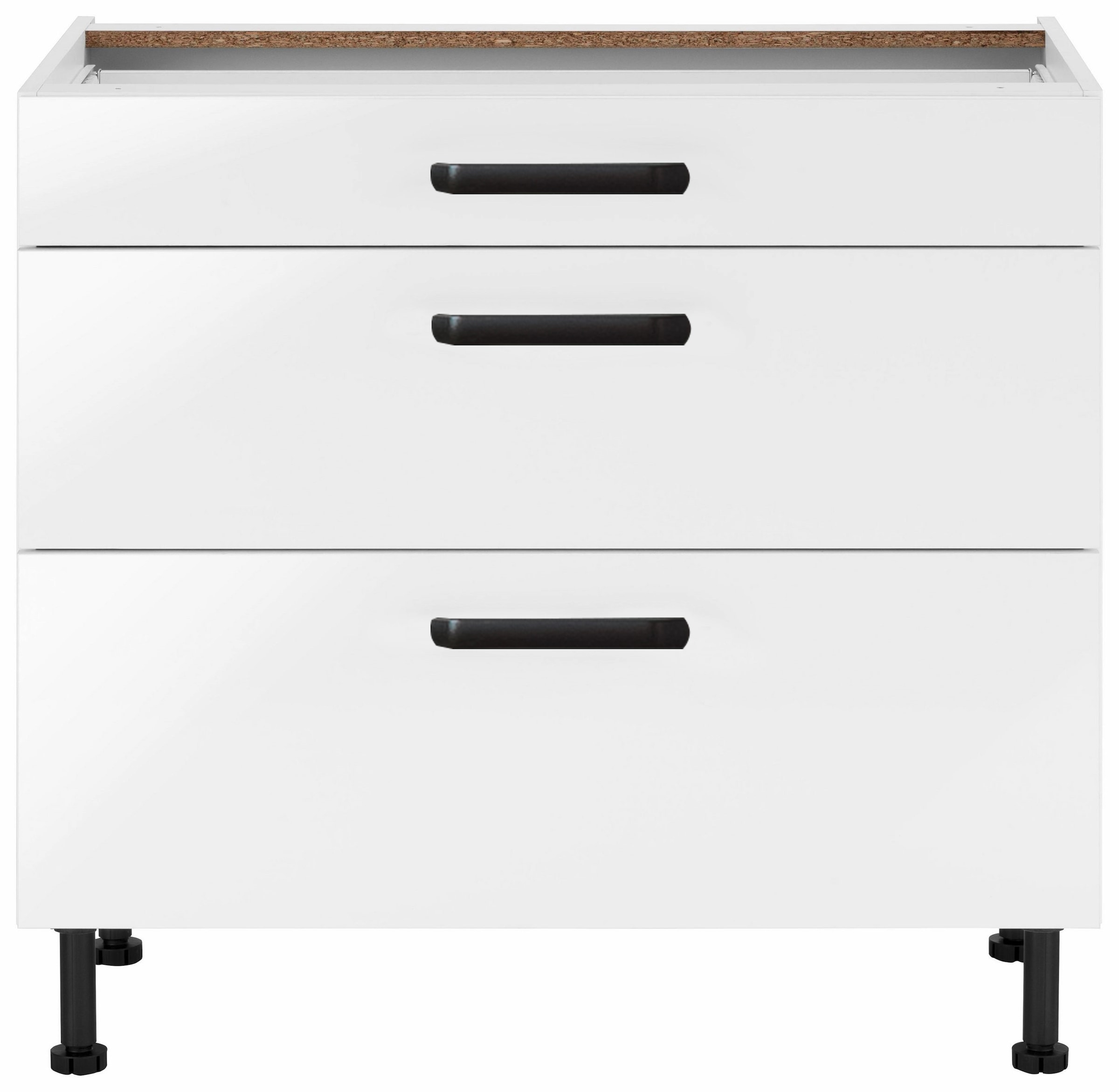 wiho Küchen Unterschrank »Simi«, Soft-Close-Funktion in Schubkästen und Auszügen, verstellbare Füsse
