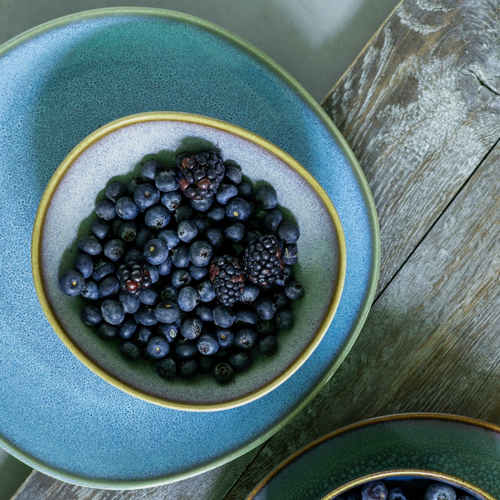 like. by Villeroy & Boch Frühstücks-Geschirrset »Lave glacé« Effektglasur, Steingut