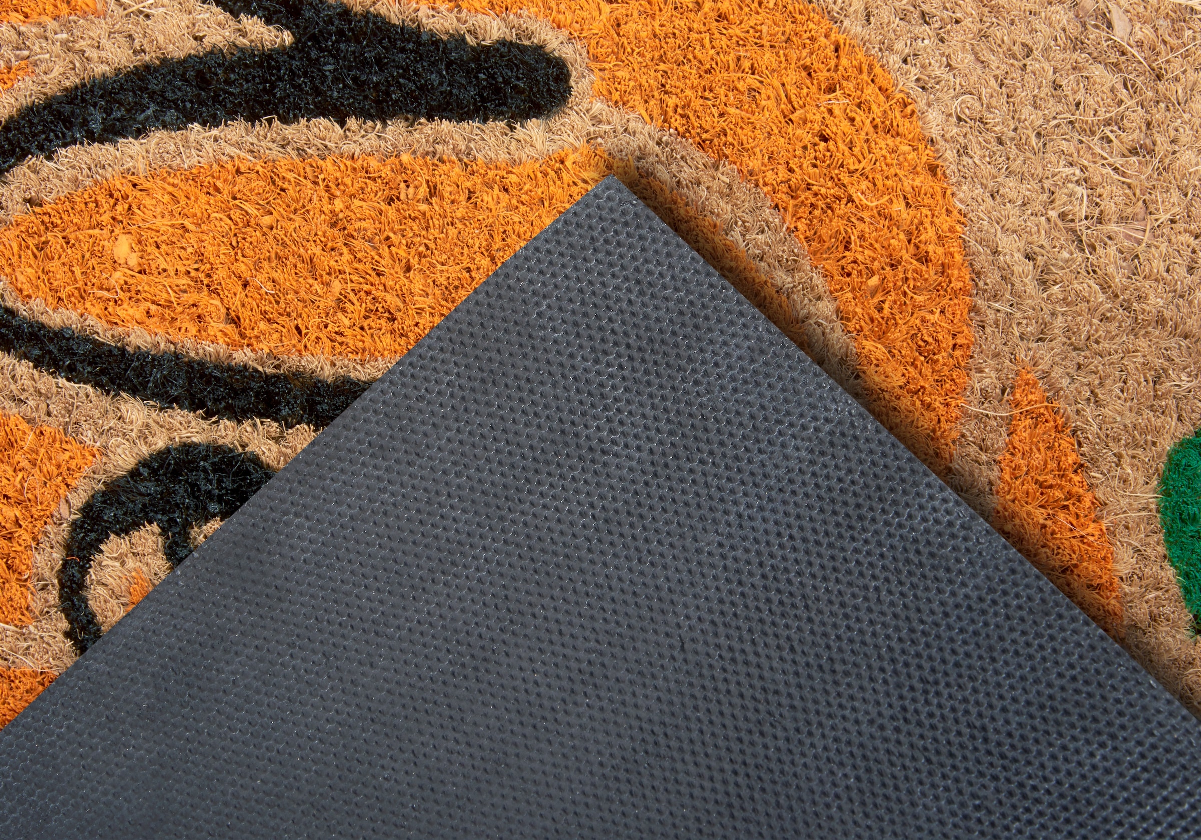 HANSE Home Fussmatte »Mix Mats Kokos Welcome Pumpkin, Türmatte«, rechteckig, 15 mm Höhe, Kokos, Schmutzfangmatte, Outdoor, Rutschfest, Innen, Kokosmatte, Flur