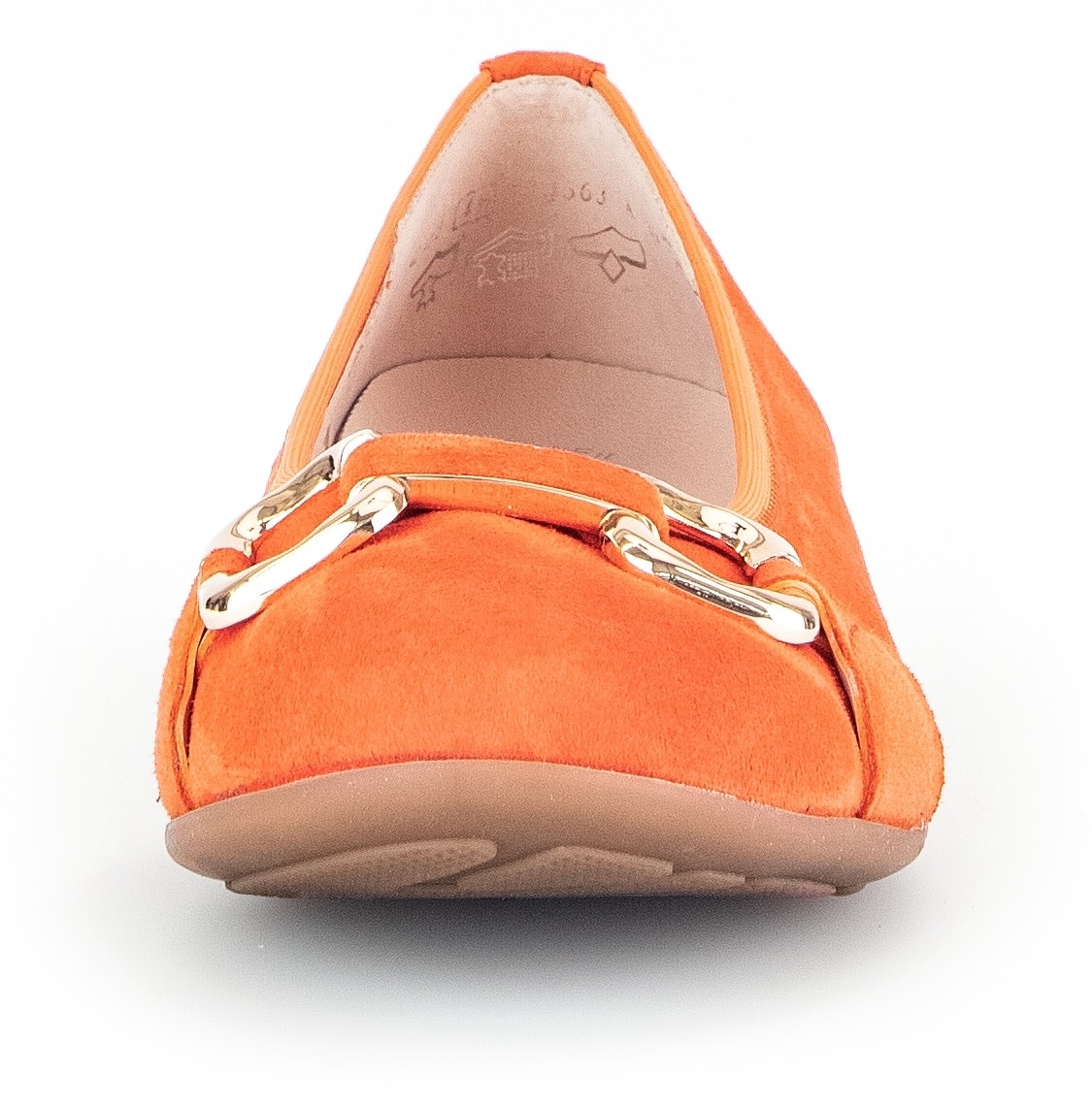 Gabor Ballerina »FLORENZ«, Kitten Heel, Flats mit Schmuckelement, Weite G