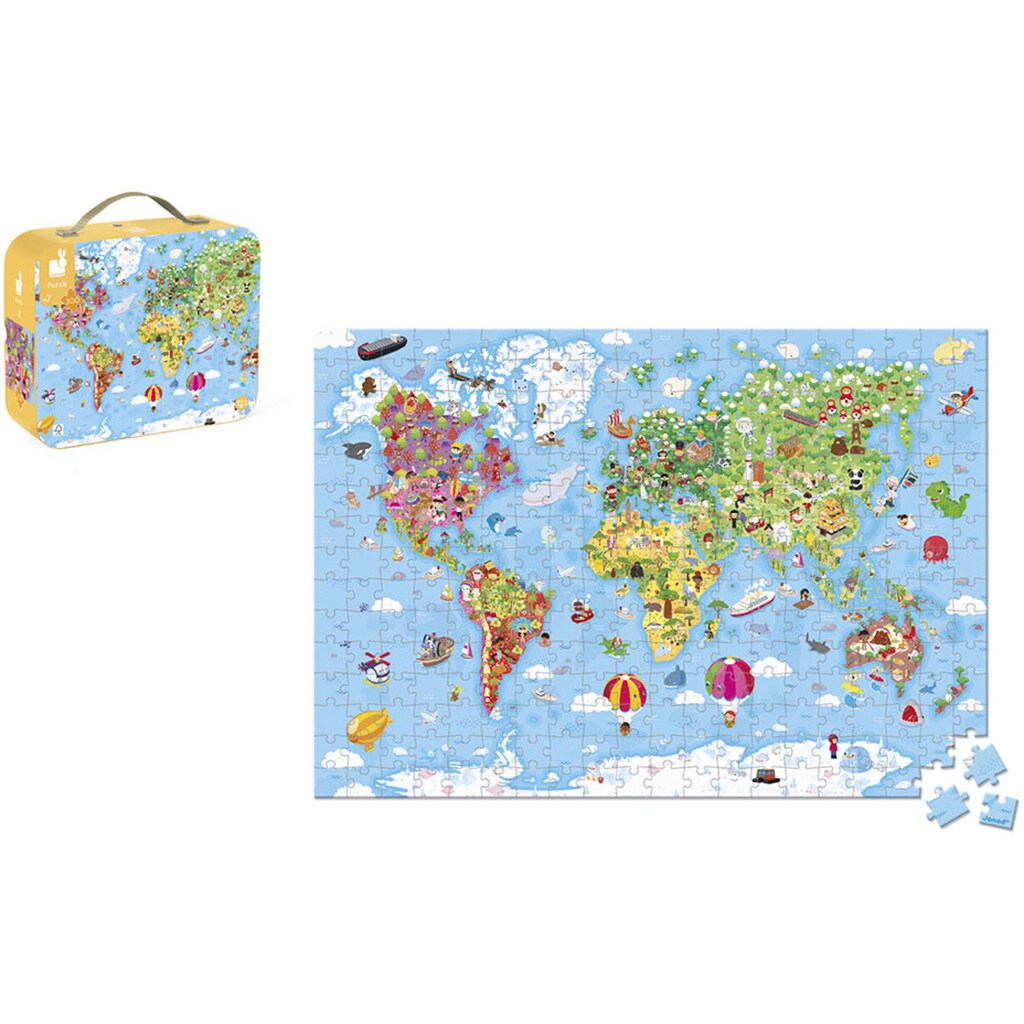 Janod Puzzle »Weltkarte«
