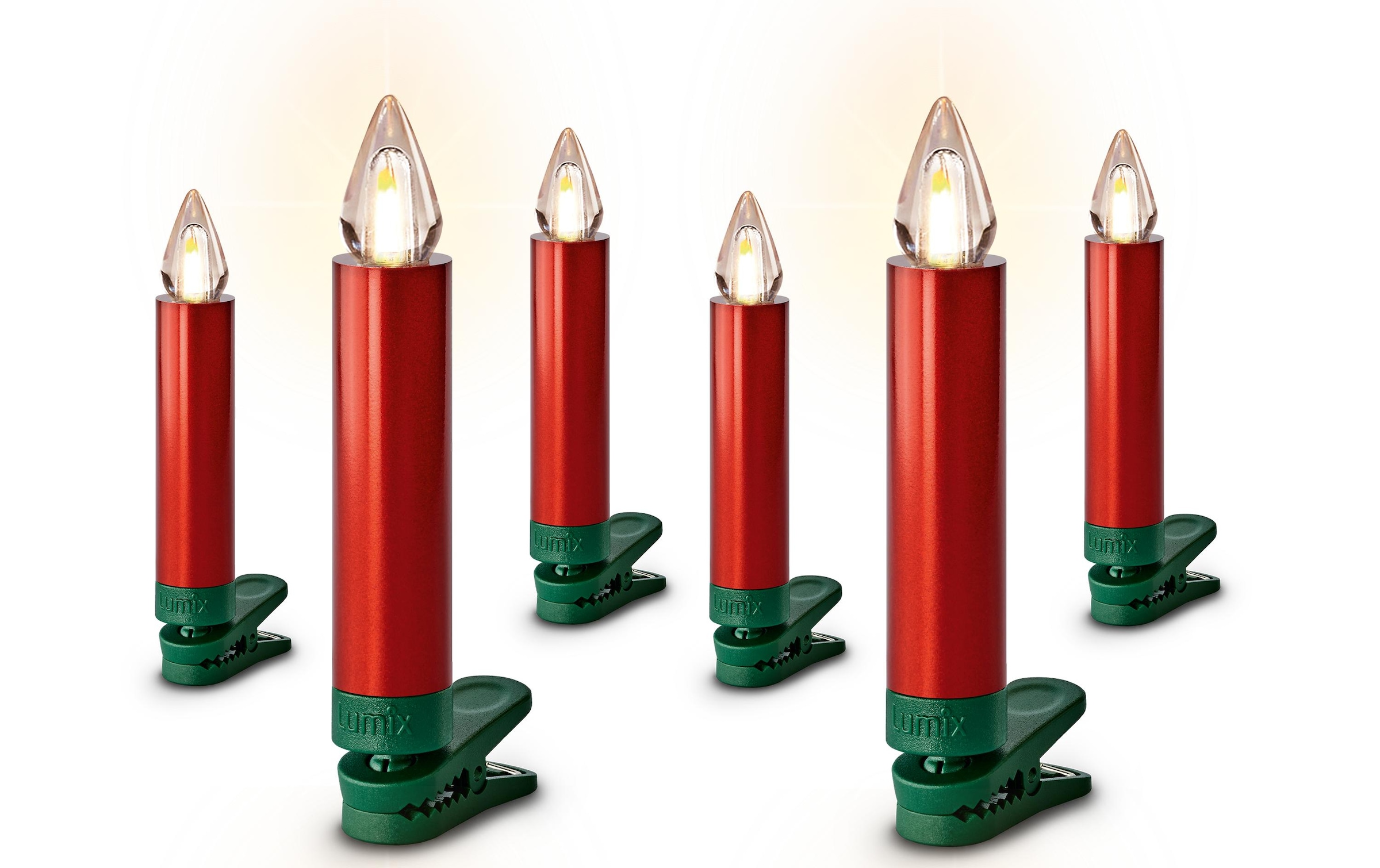 LED-Christbaumkerzen »SuperLight Flame, 6er-Set«