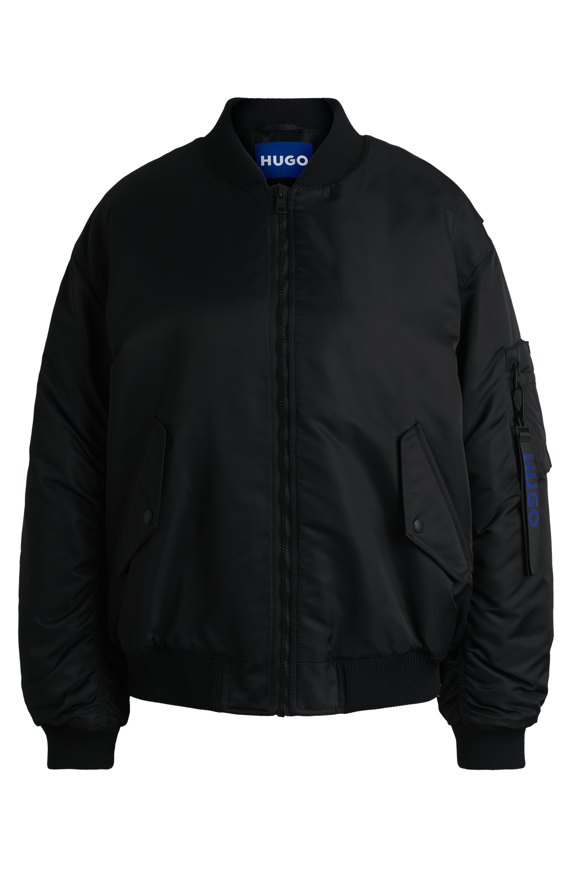 HUGO Blue Bomberjacke »Falorri«, in Moiré Optik