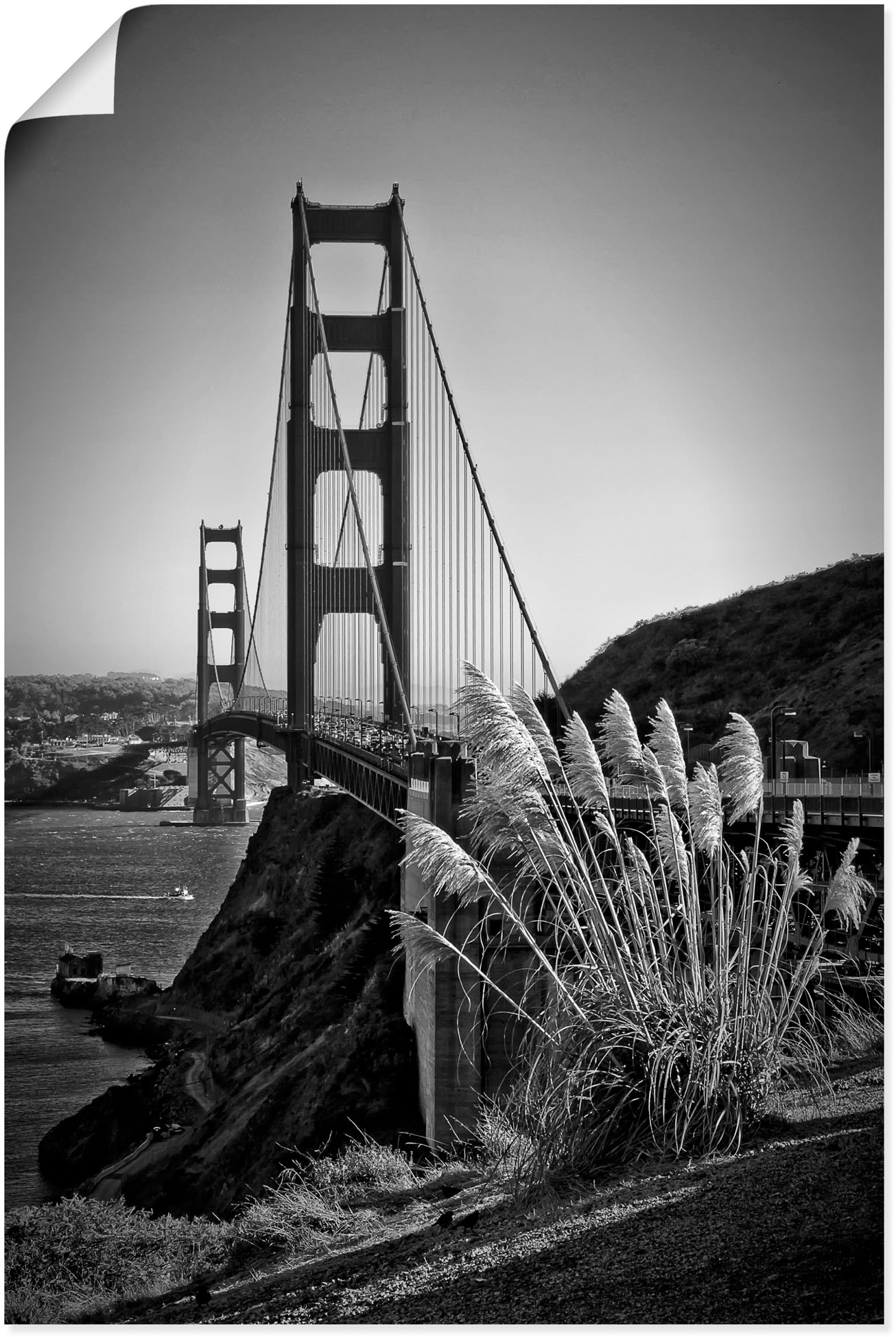 Image of Artland Poster "San Francisco Golden Gate Bridge" Amerika 1 Stk. tlg. ohne Rahmen