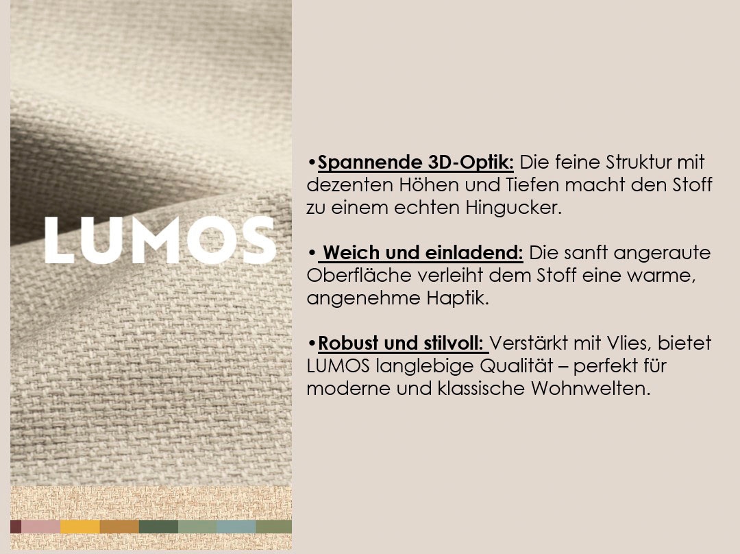 TRENDMANUFAKTUR Paysage de salon »Amazing, wahlw. mit Schlaffunktion & Bettkasten, Fuss Buche lackiert« Sofa in U-Form, in Cord oder Struktur, Breite 305 cm