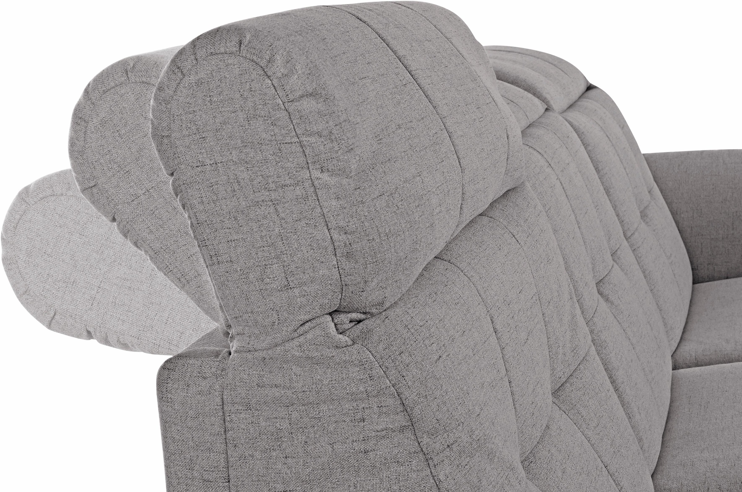 Places of Style Ecksofa »Manhattan L-Form«, 2 Sitze mit elektrischer Relaxfunktion, verstellbare Armlehnen