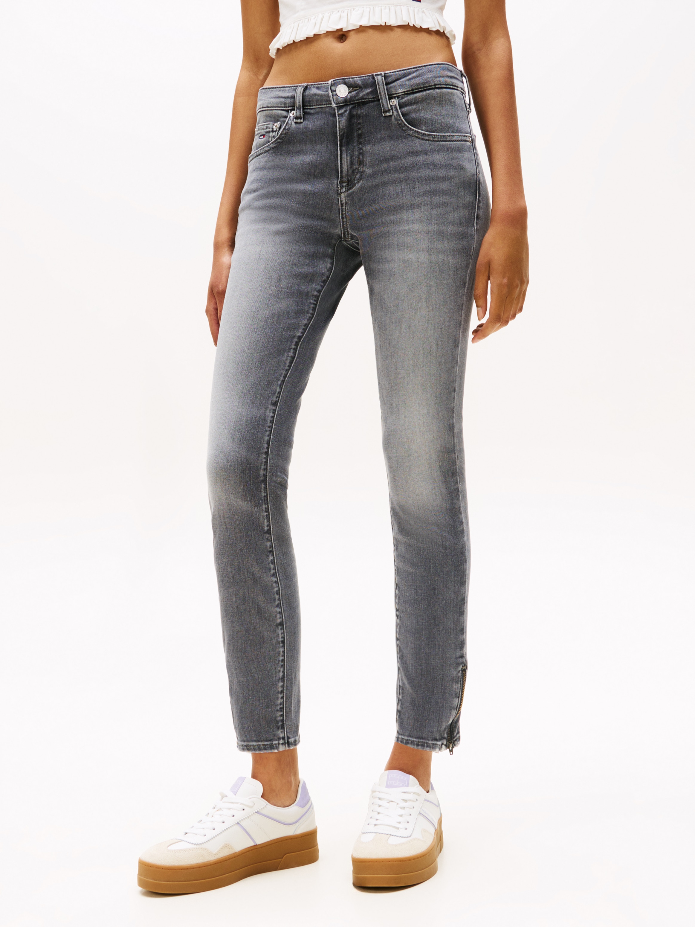 Image of Tommy Jeans Skinny-fit-Jeans "SOPHIE LW SKN ANK ZIP CH0277"