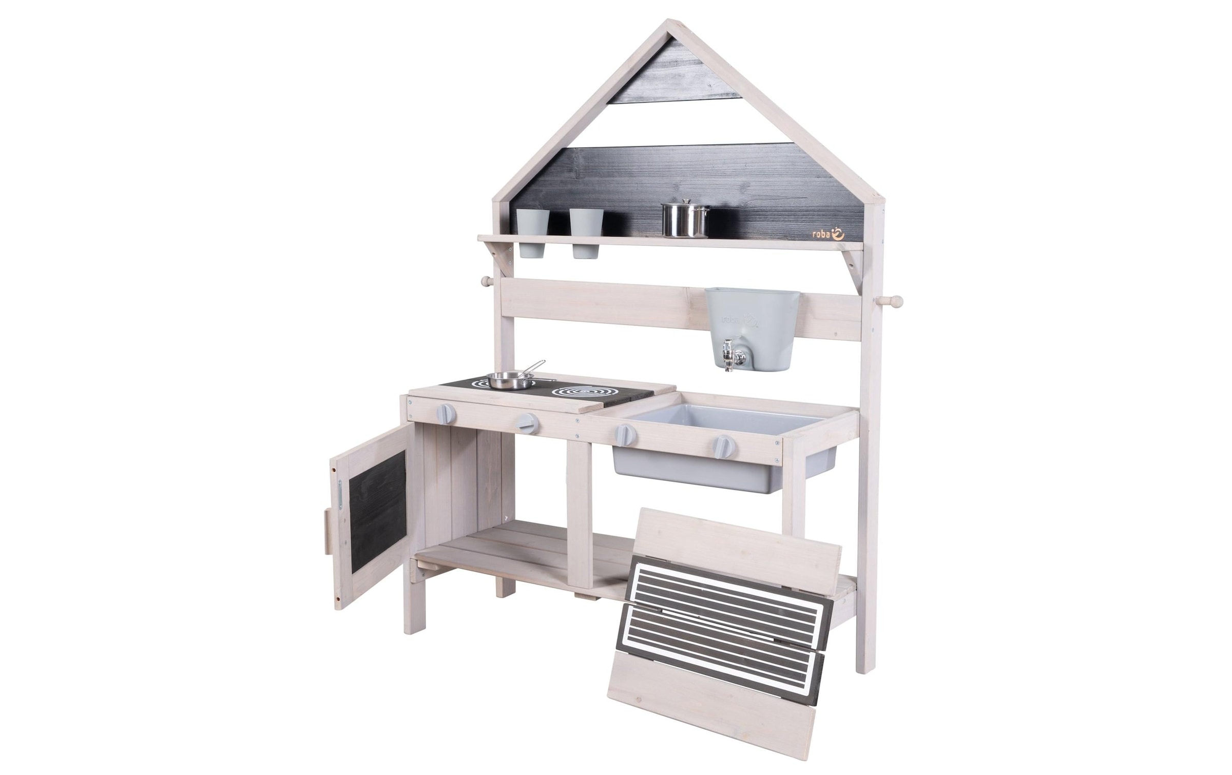 roba® Outdoor-Spielküche »Grau lasiert«