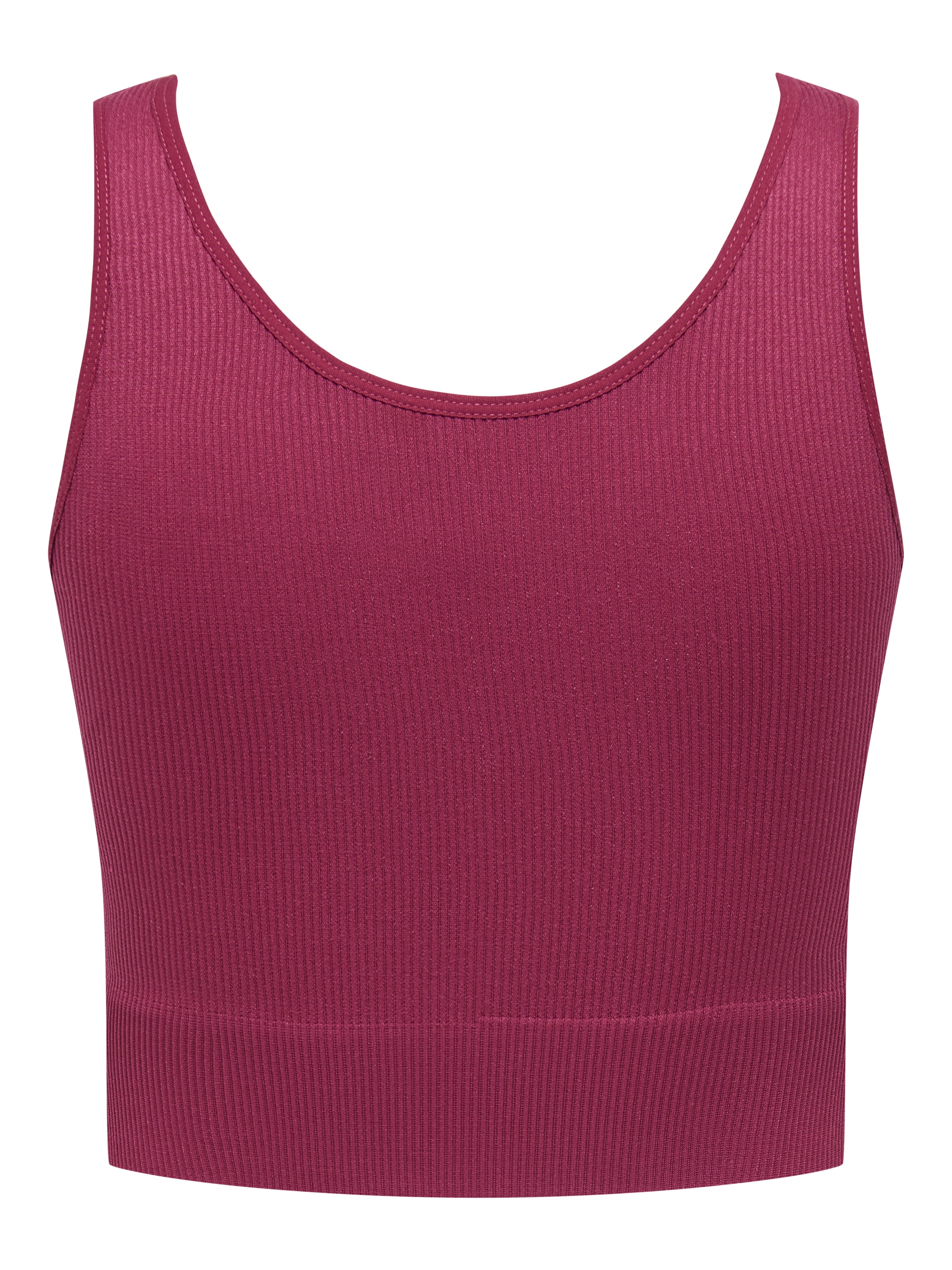 ONLY Play Trainingstop »ONPJAIA LIFE UN SL SEAM SHORT TOP NOOS«, Cropped Fit, in feiner Rippstruktur