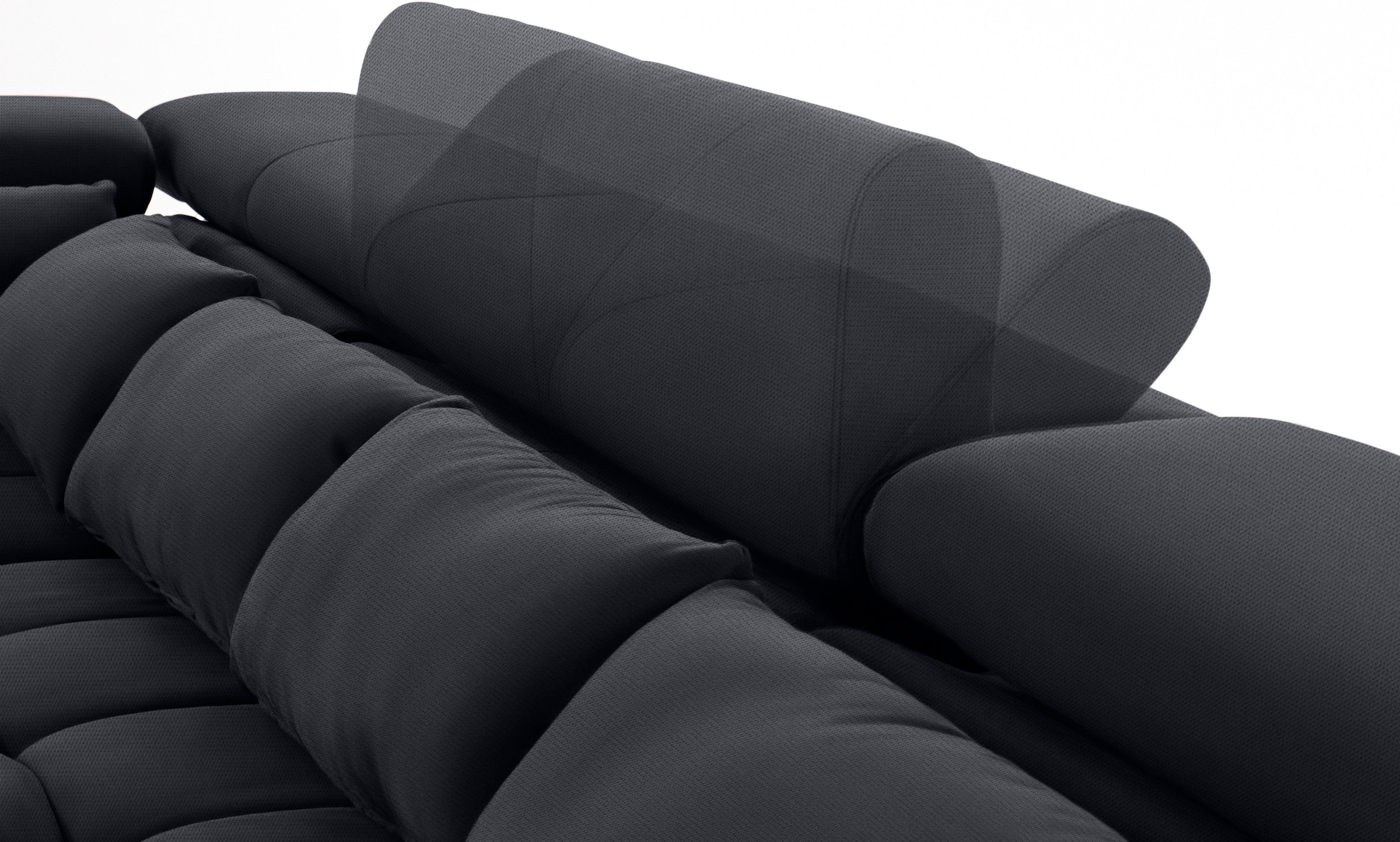 COTTA Wohnlandschaft »Orion U-Form«, mit Kopfteilverstellung & 6 Nierenkissen