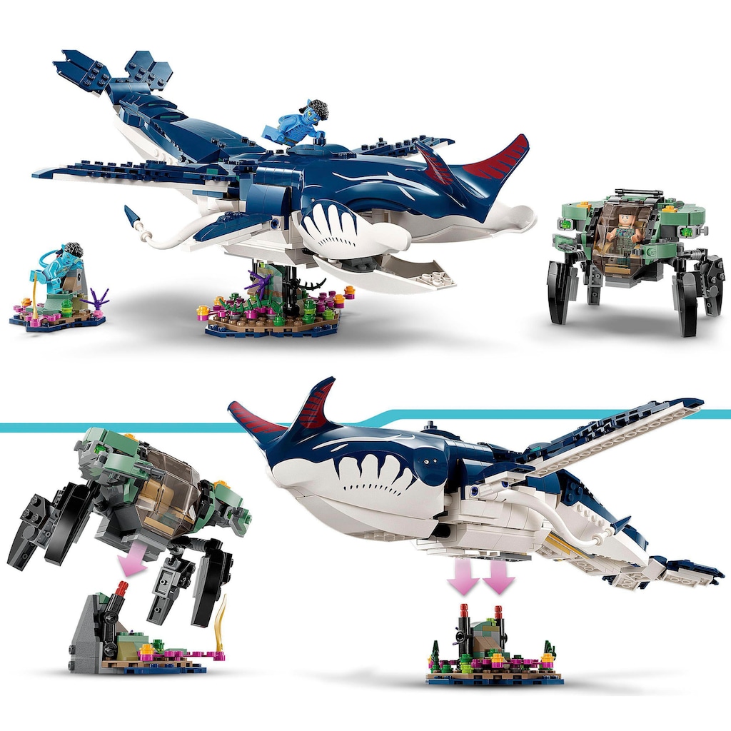 LEGO® Konstruktionsspielsteine »Payakan der Tulkun und Krabbenanzug (75579), LEGO® Avatar«, (761 St.)