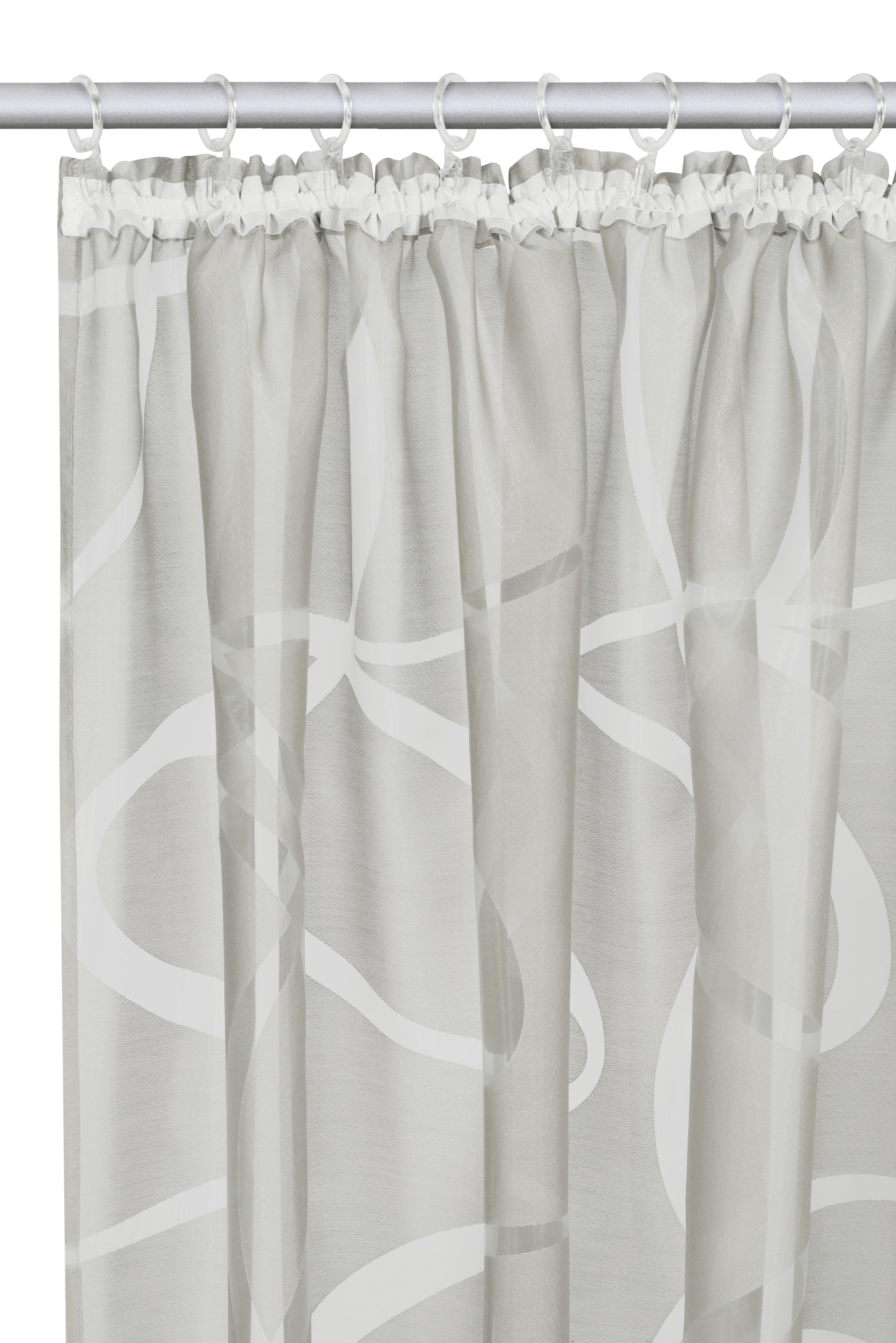 Bruno Banani Gardine »Tilo« Kräuselband 1 Stk. tlg. transparent, Ausbrenner, gewebt, verschiedene Grössen,