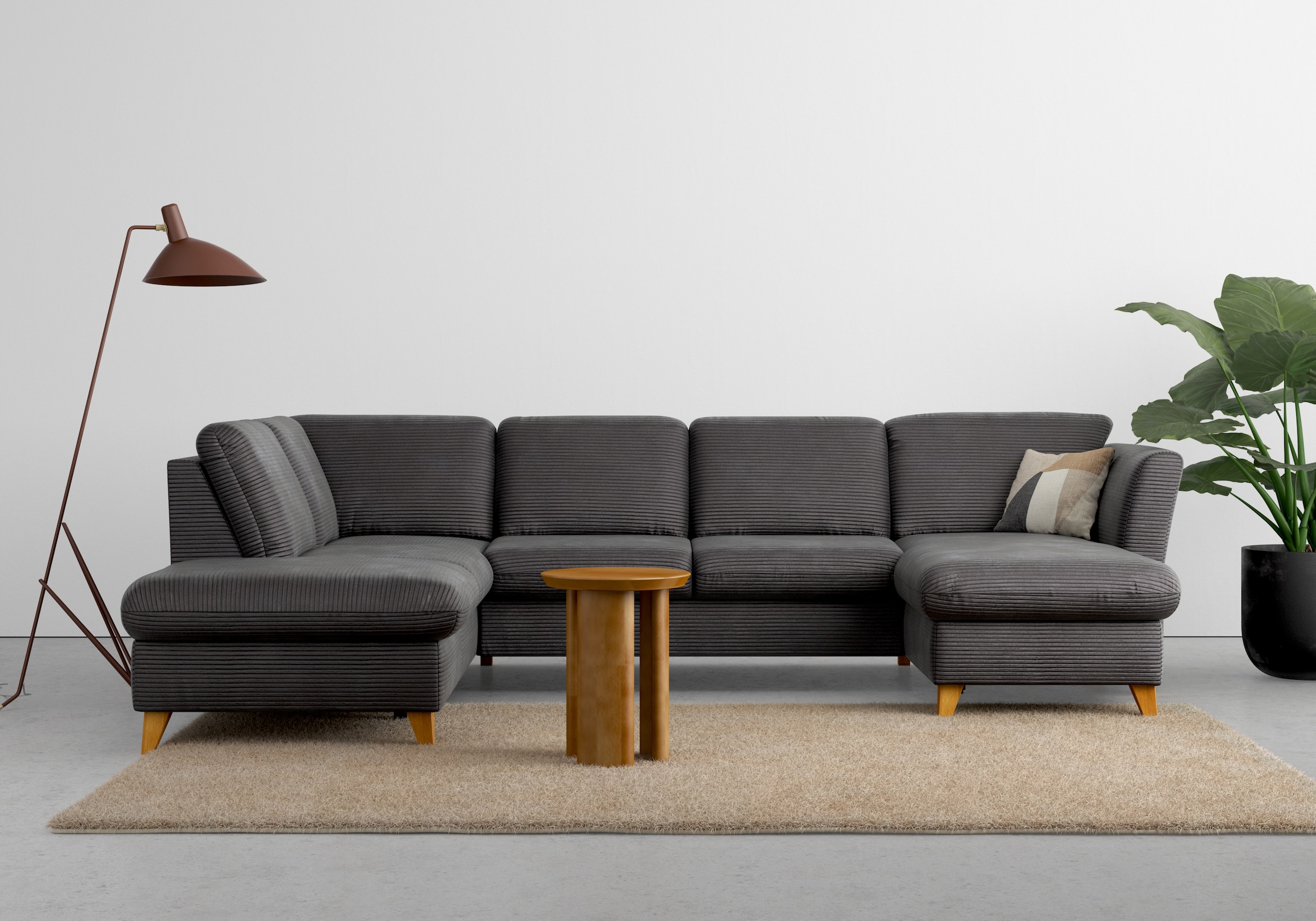 Image of Home affaire Wohnlandschaft "Trelleborg U-Form" wahlweise mit Bettfunktion und Bettkasten, inkl. Federkern-Polsterung