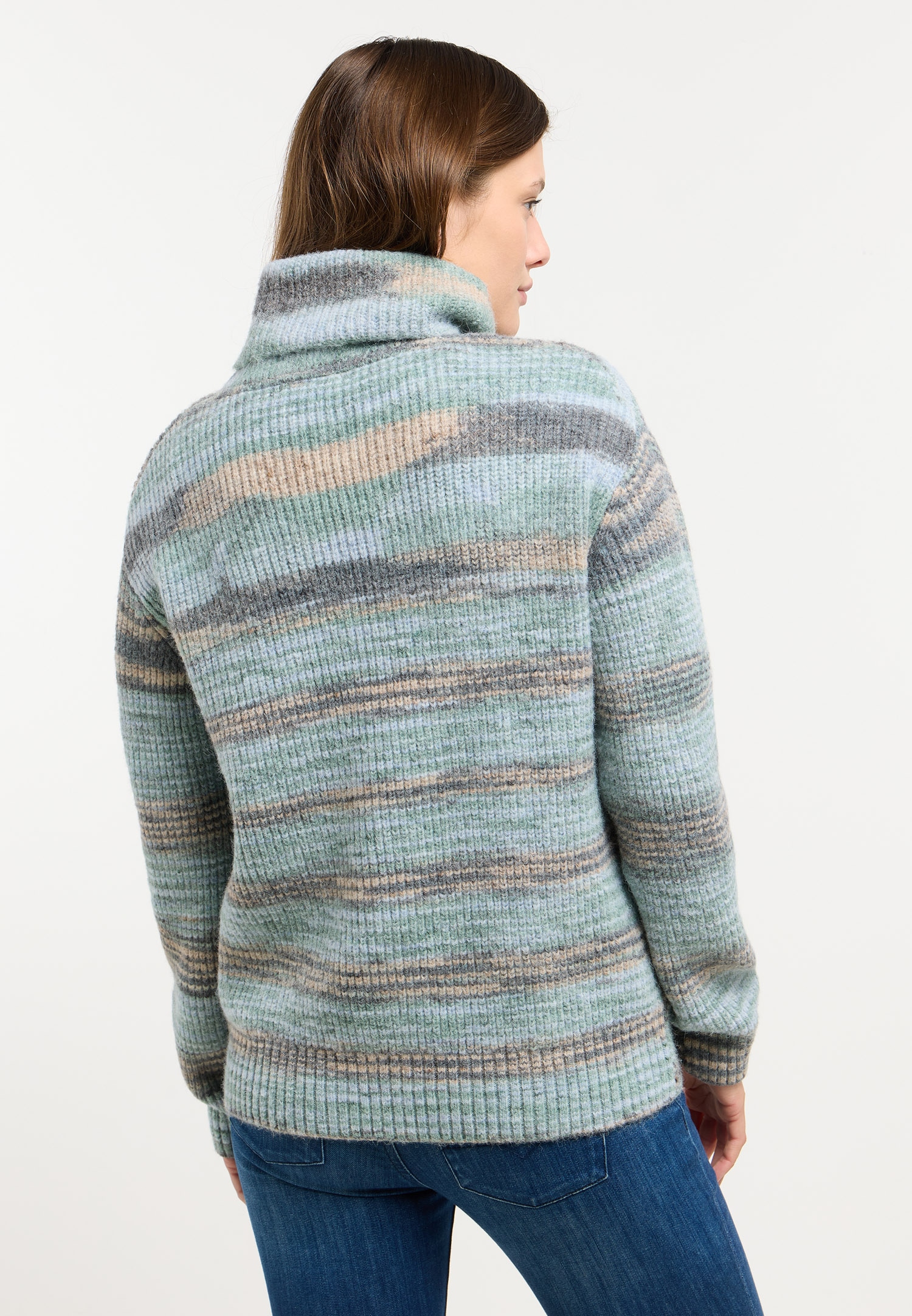 Ragwear Pull à col roulé »SAFINA« mélange de matériaux facile d'entretien, col roulé haut
