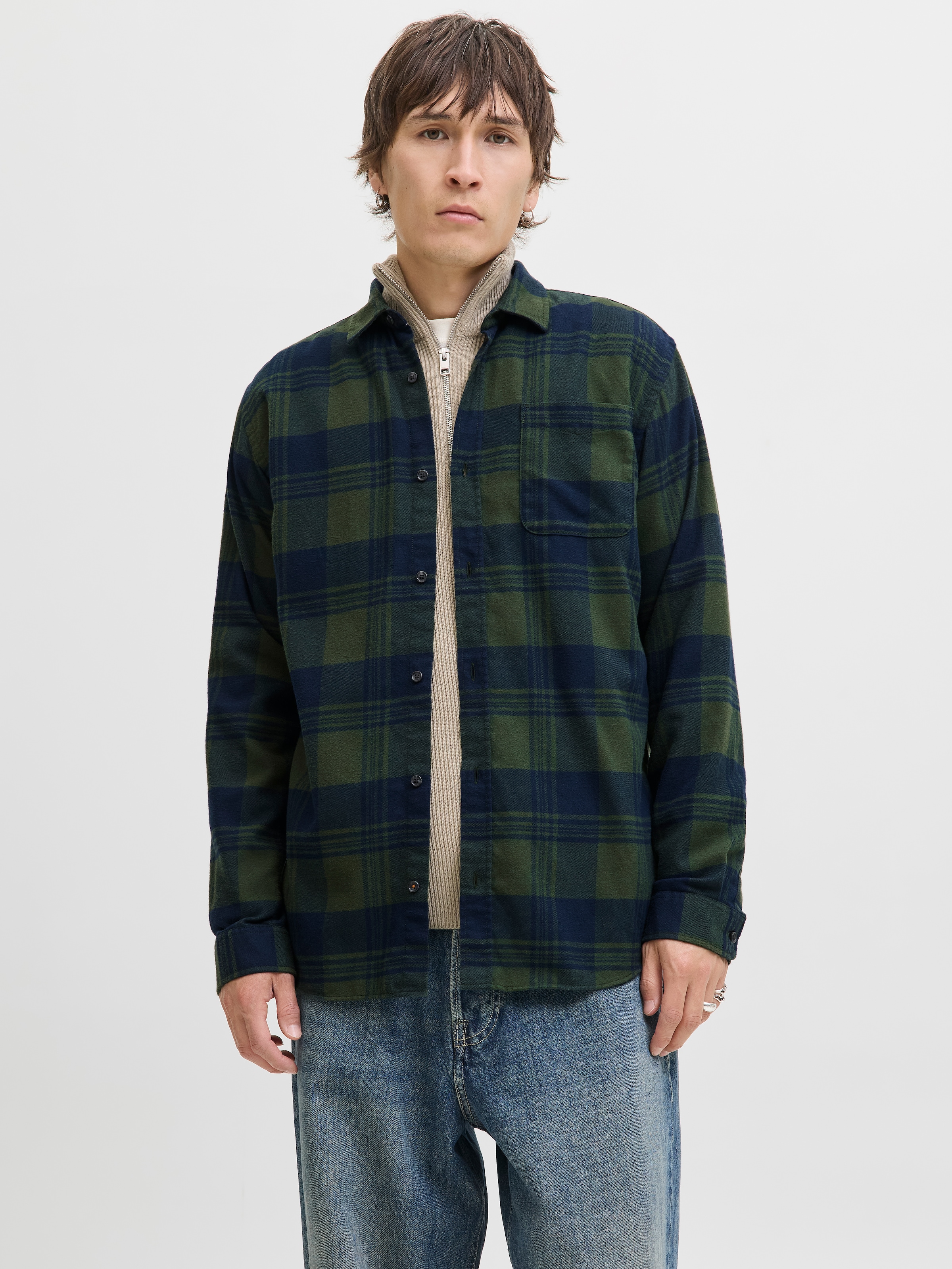 Image of Jack & Jones Langarmhemd "JJJAMES BUFFALO SHIRT LS"
