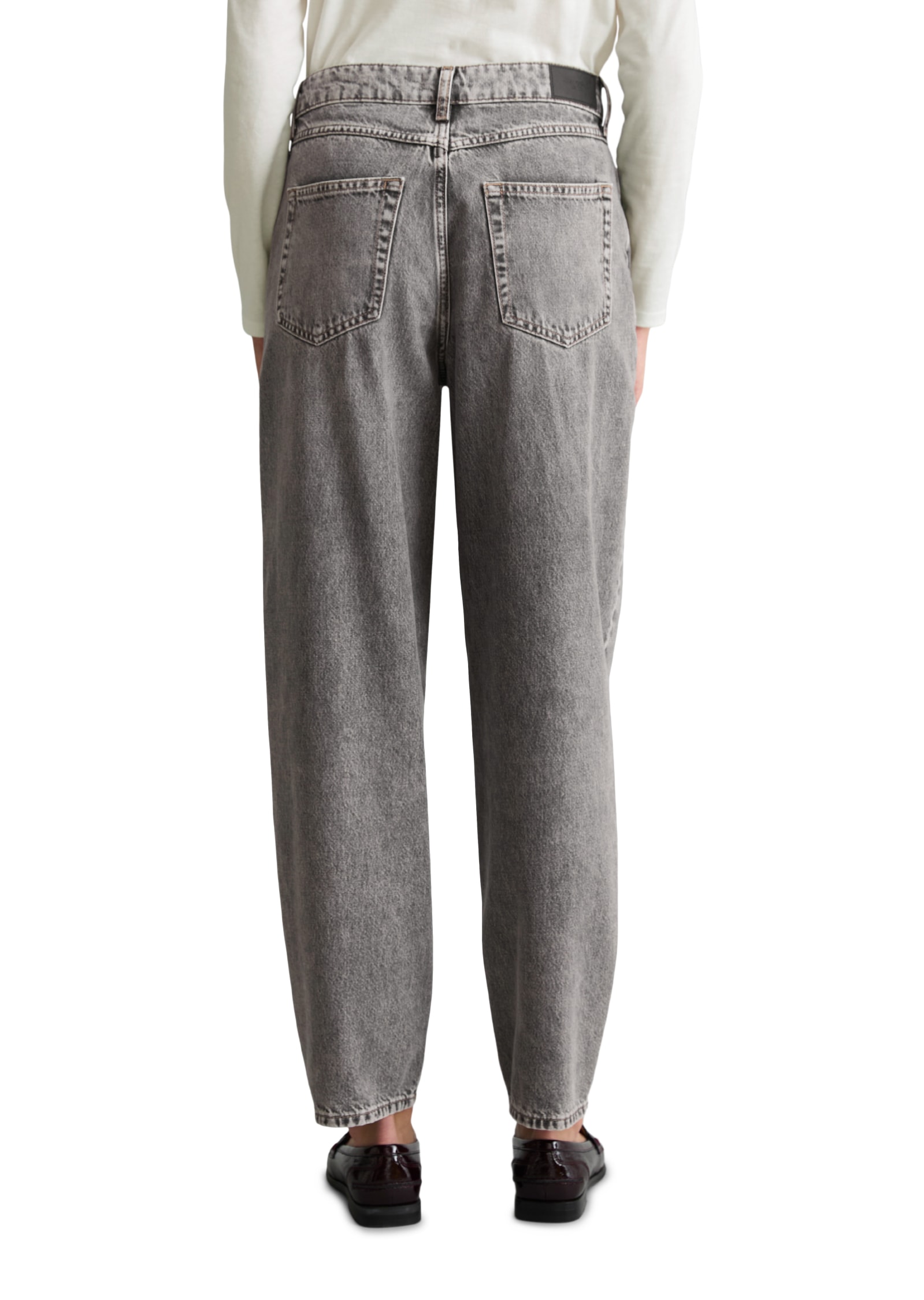 Marc O'Polo DENIM Jeans à 5 poches modèle Stine barrel cropped en coton pur