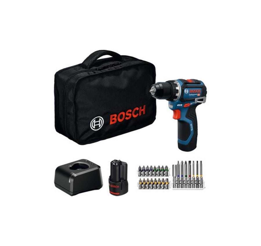 Image of Bosch Professional Akku-Bohrschrauber "GSR 12 V-32 Kit" Set, Koffer, Mit 2 Akkus, 1 Ladegerät & Zubehörset