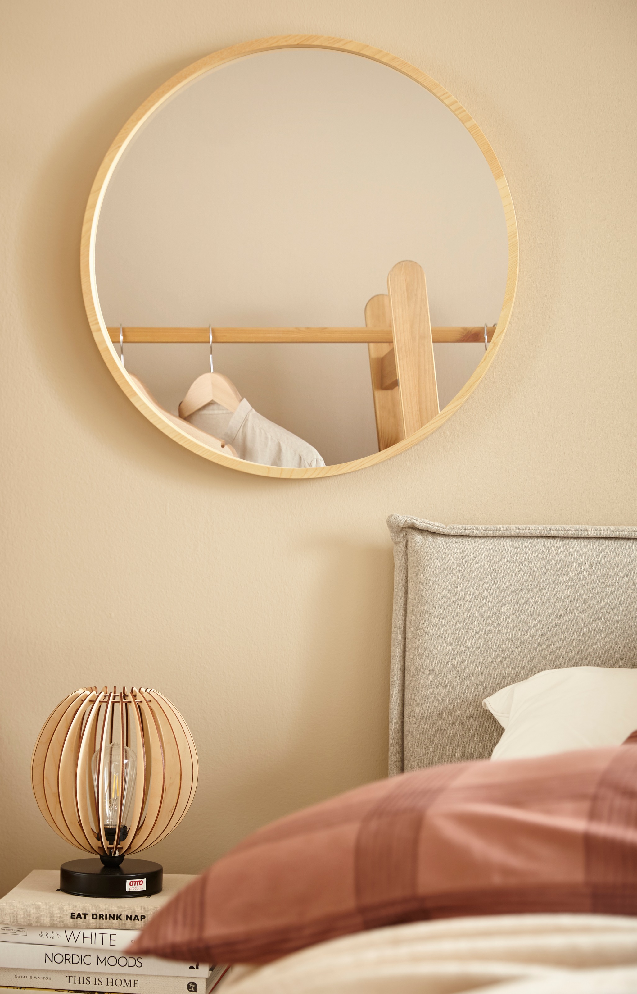 GOODproduct Polsterbett »Heddi«, in 5 Breiten: von 90cm-200cm, Biese am Kopfteil, Strukturstoff
