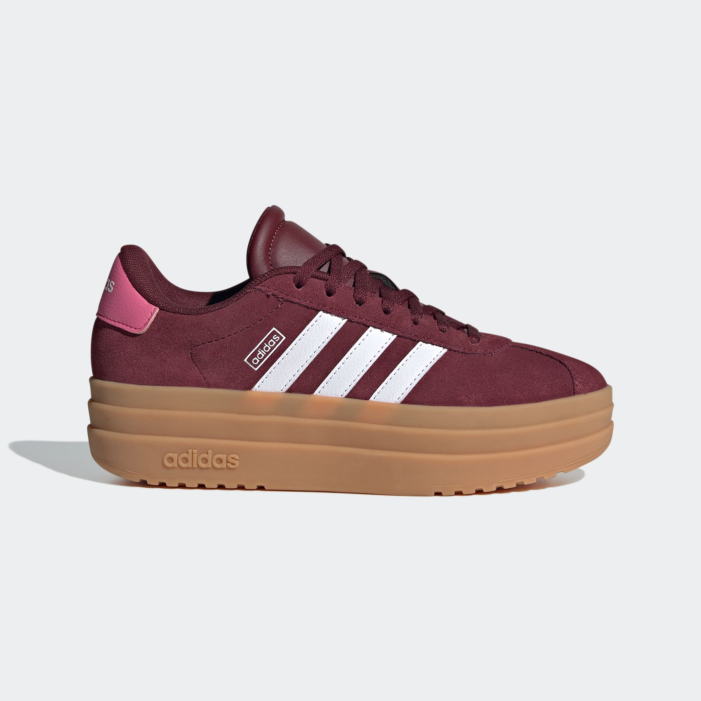 adidas Sportswear Plateausneaker »VL COURT BOLD LIFESTYLE KIDS«, Design auf den Spuren des adidas Gazelle Bold