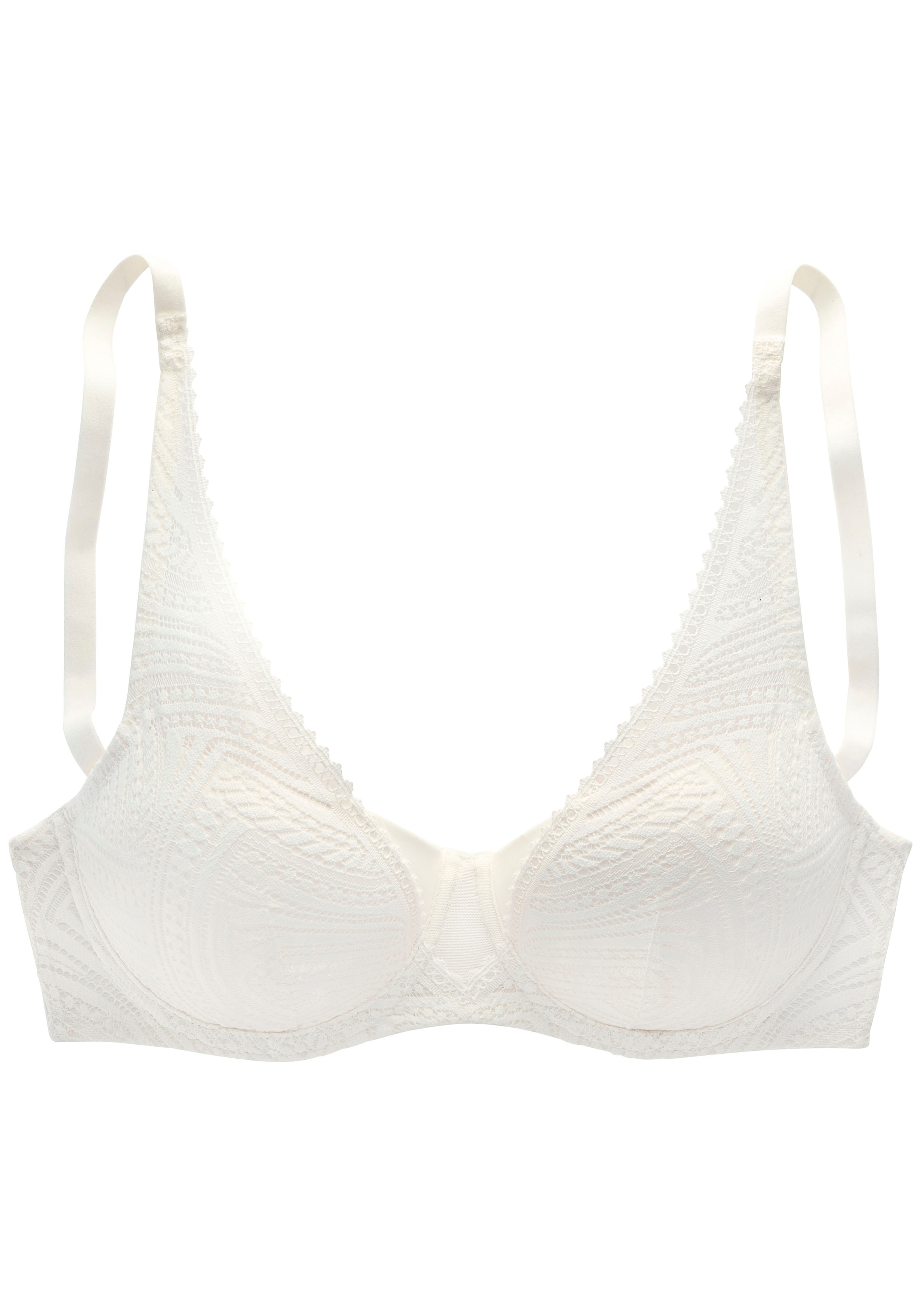 s.Oliver Schalen-BH »Clemence«, mit modischer Spitze in High-Apex Schnittform, Dessous