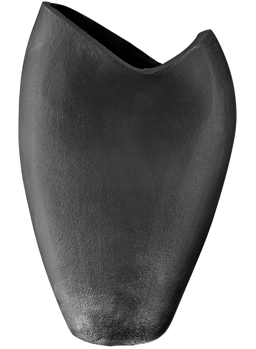 Image of Casablanca by Gilde Dekovase "Vulkano, aus Aluminium, nicht wasserdicht" mit Filzgleitern, nur für Dekozwecke geeignet