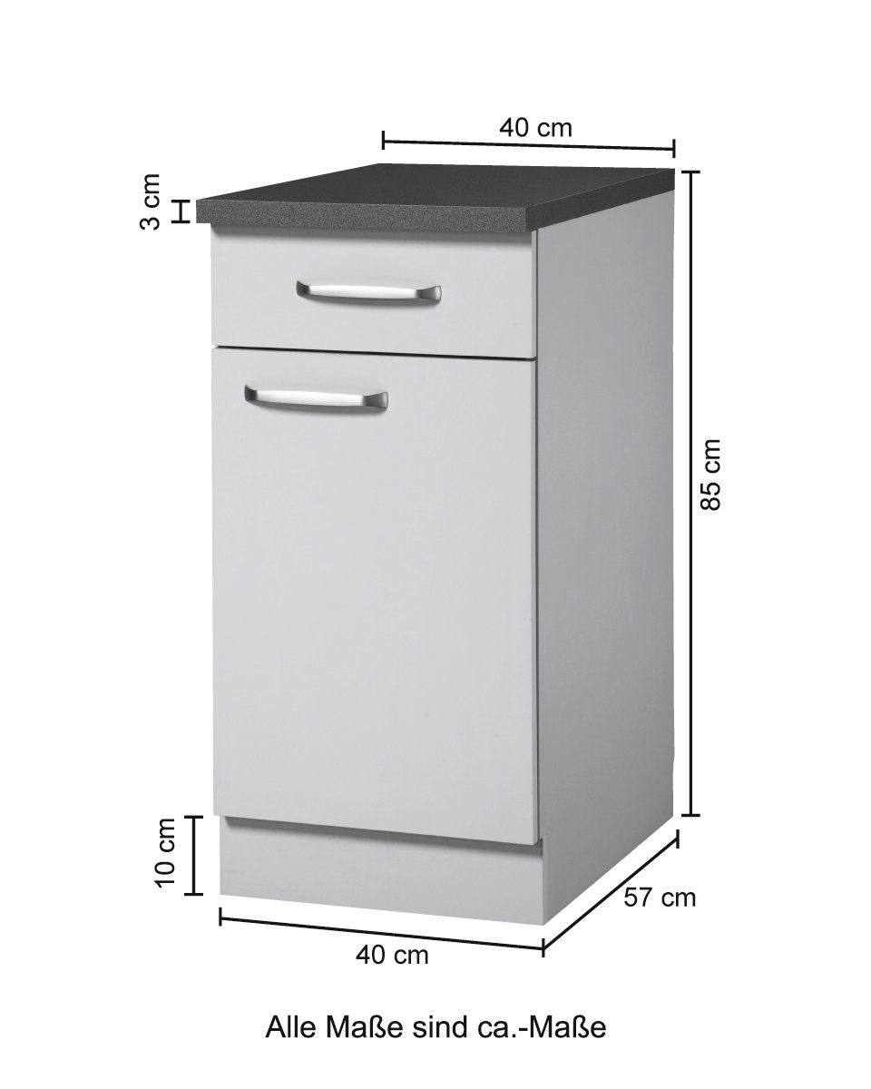 wiho Küchen Armoire basse »Michigan«