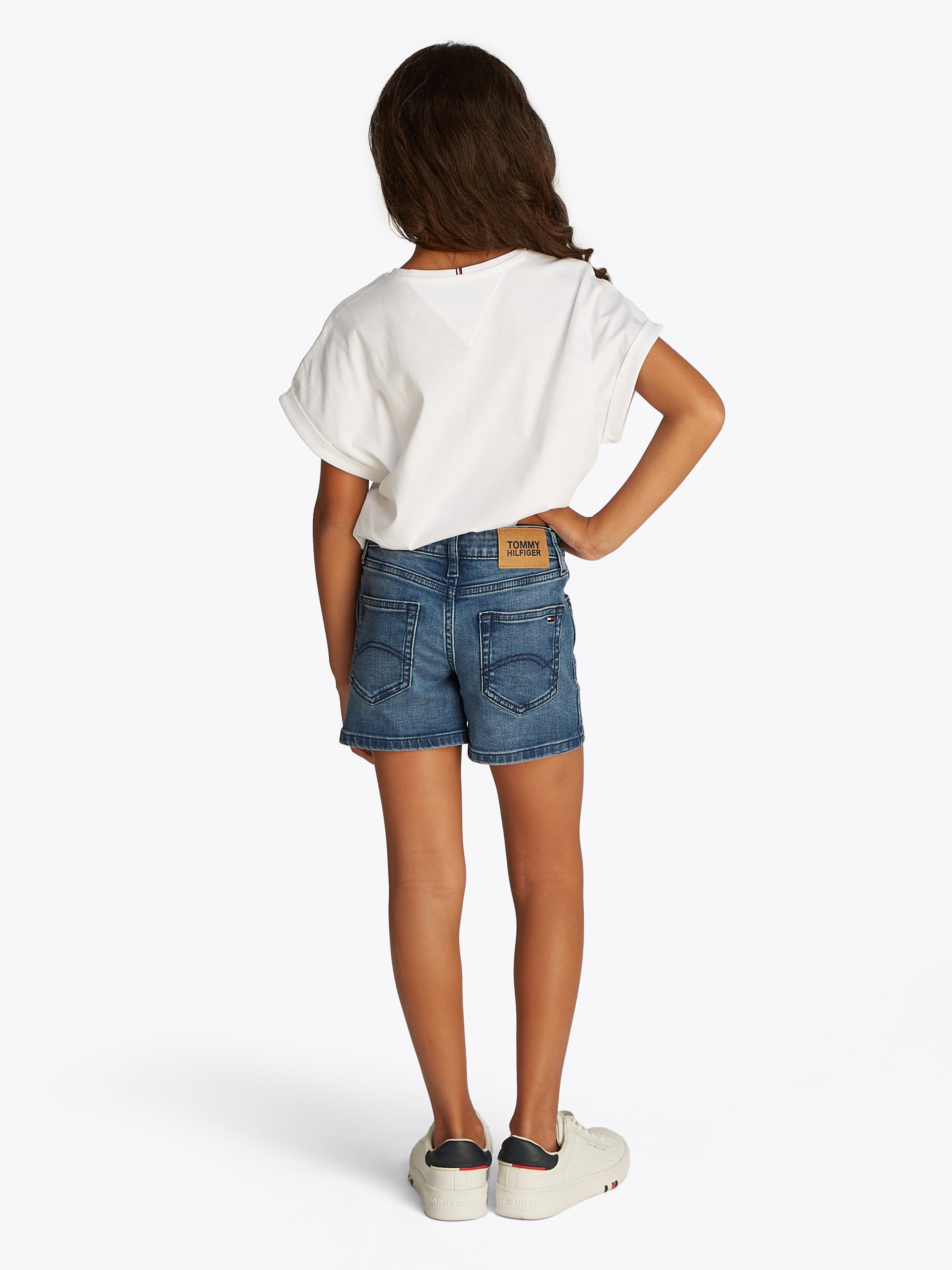 Tommy Hilfiger Shorts »NORA SHORT«, in blauer Waschung
