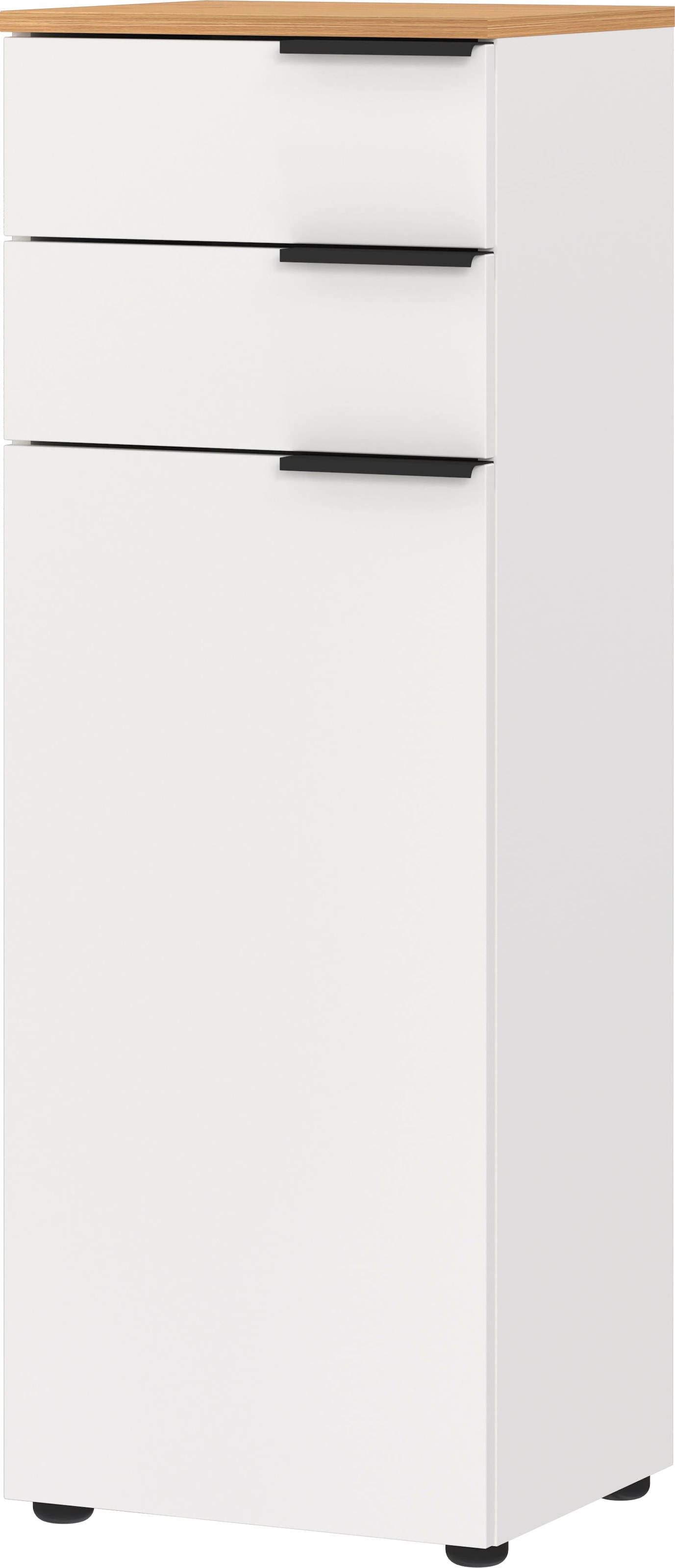 andas Midischrank »Majtum Schubladen und Tür mit Soft-Close-Funktion«, Höhe 112 cm, widerstandsfähige Oberfläche, Made in Germany
