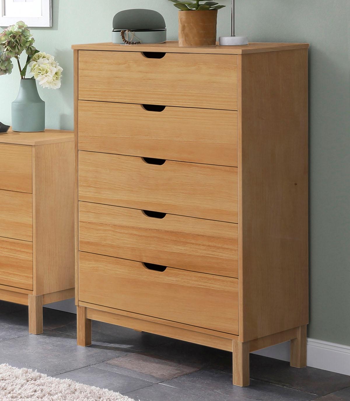 Image of Home affaire Kommode »Post«, aus schönem massivem Kiefernholz, mit vielen Stauraummöglichkeiten, Breite 76 cm bei Ackermann Versand Schweiz