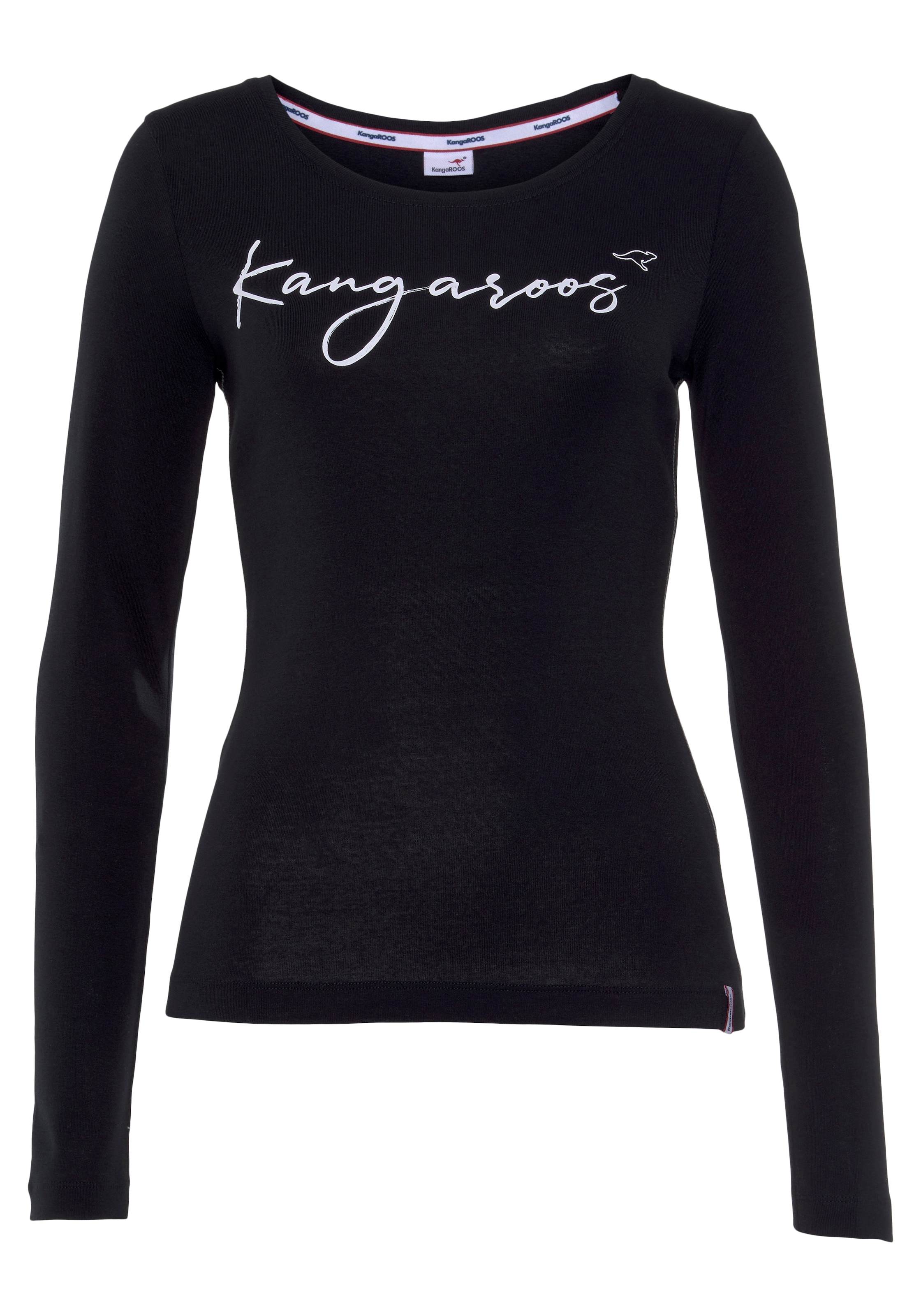 KangaROOS Longsleeve, mit trendigem Logoschriftzug