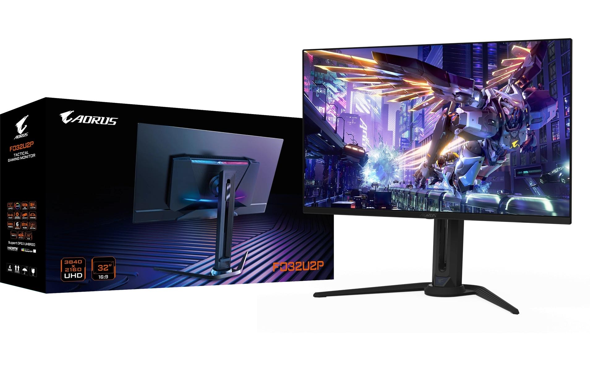Gigabyte Gaming-Monitor »Aorus FO32U2P« 80,01 cm/31,5 ″  3840 x 2160 px 0,03 Reaktionszeit 240 Hz