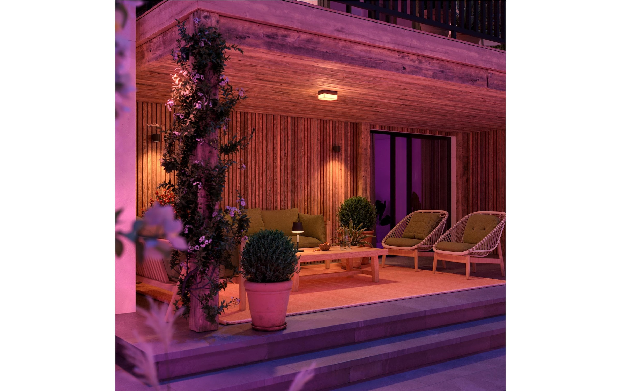 Philips Hue Aussen-Wandleuchte »Muscari Wandspot Smart Outdoor« GU10 RGB